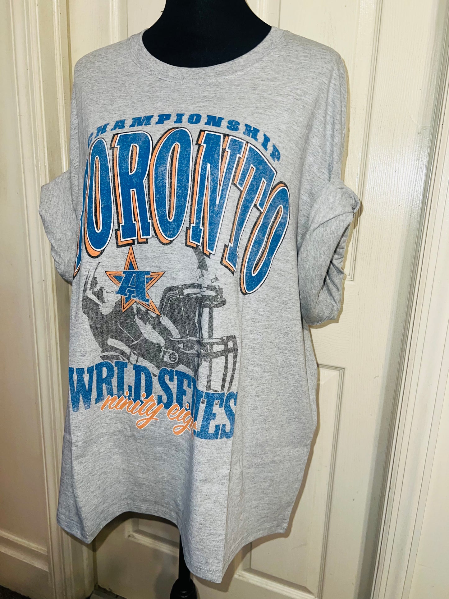 Toronto Sports Graphic Oversized Distressed Tee