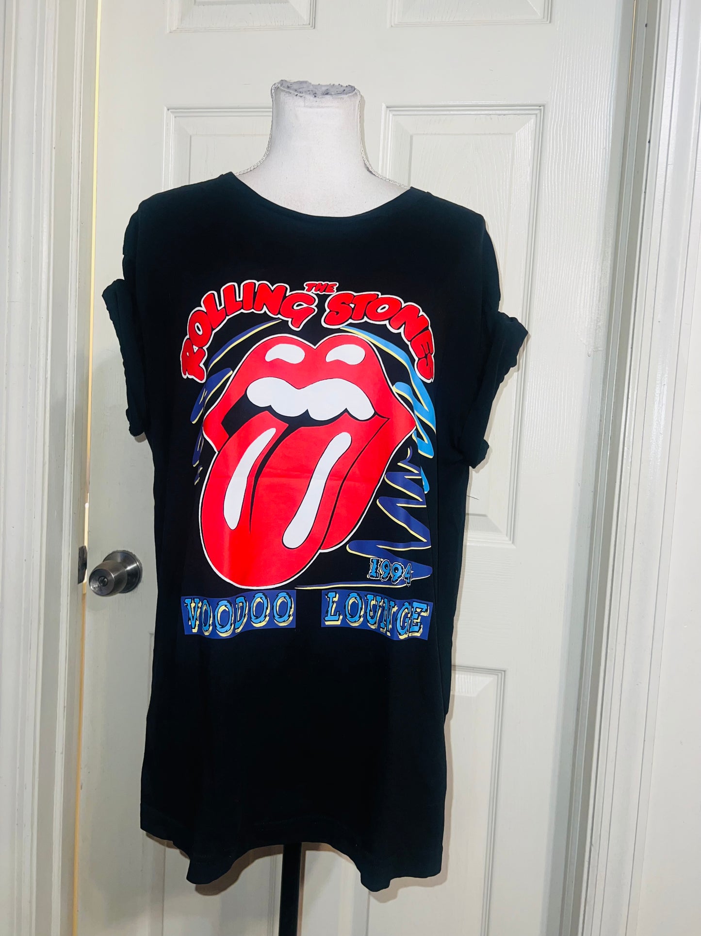 The Rolling Stones Double Sided Oversized Distressed Tee