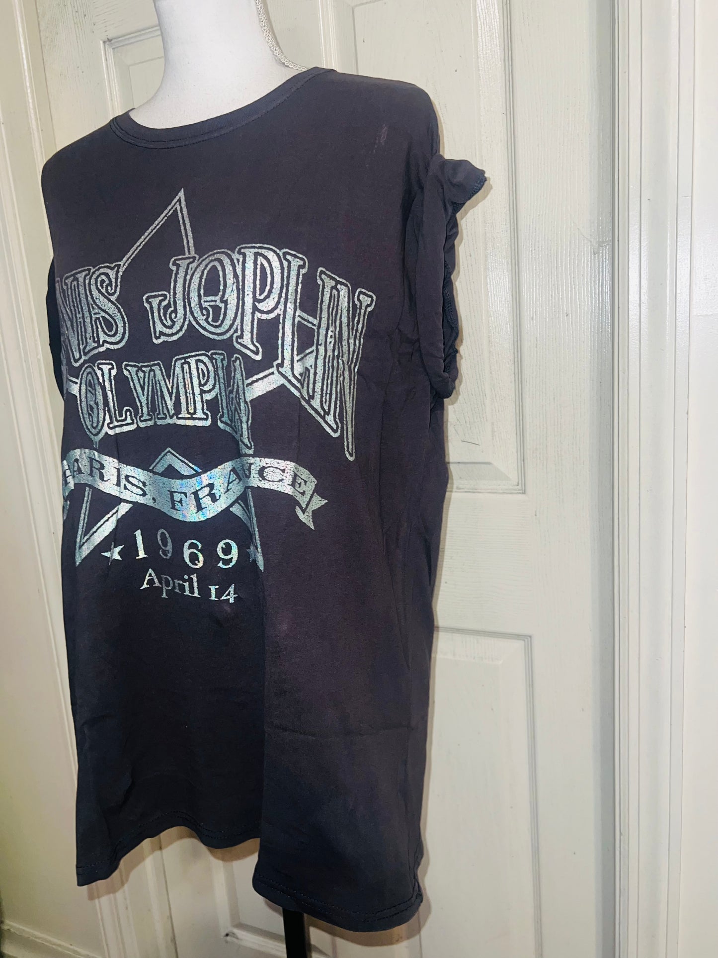 Janis Joplin Oversized Distressed Tee