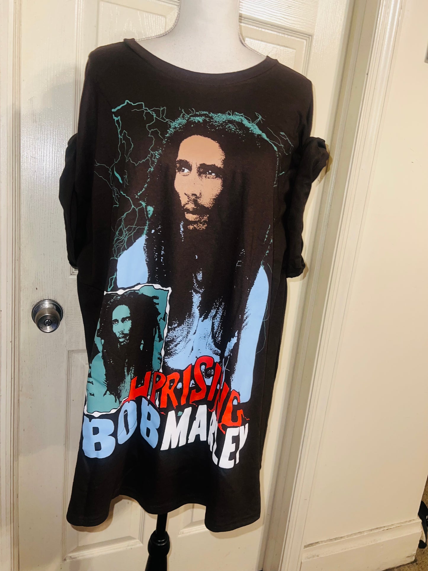 Bob Marley Oversized Distressed Tee