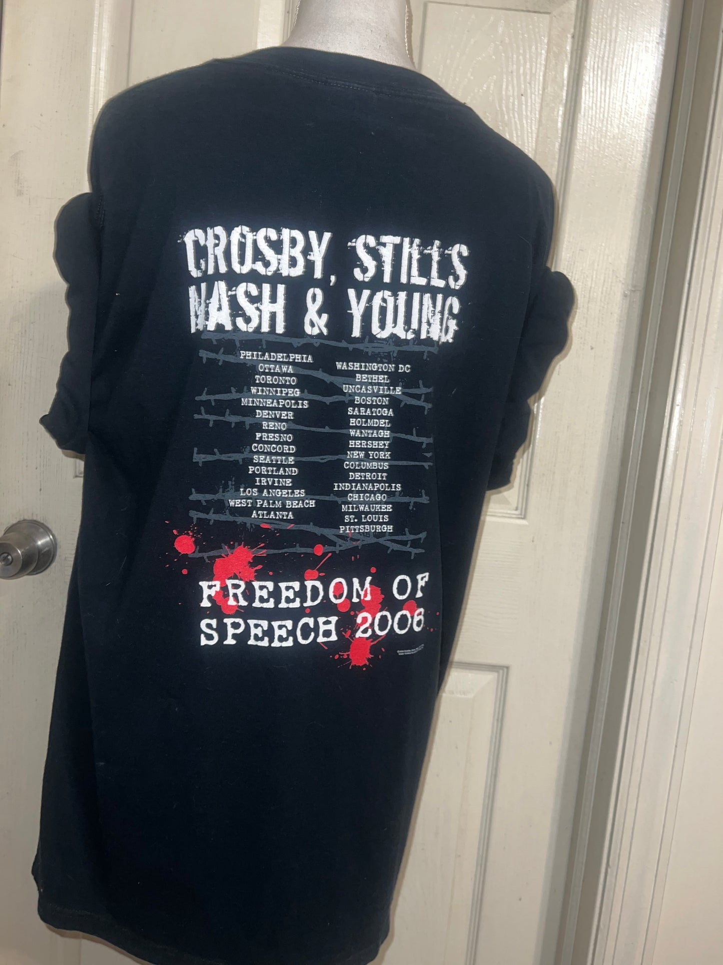 Crosby, Stills, Nash & Young Double Sided Vintage Tee