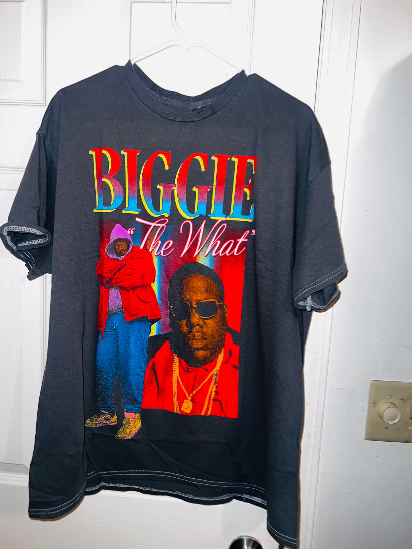 Biggie Smalls Oversized Distressed Tee