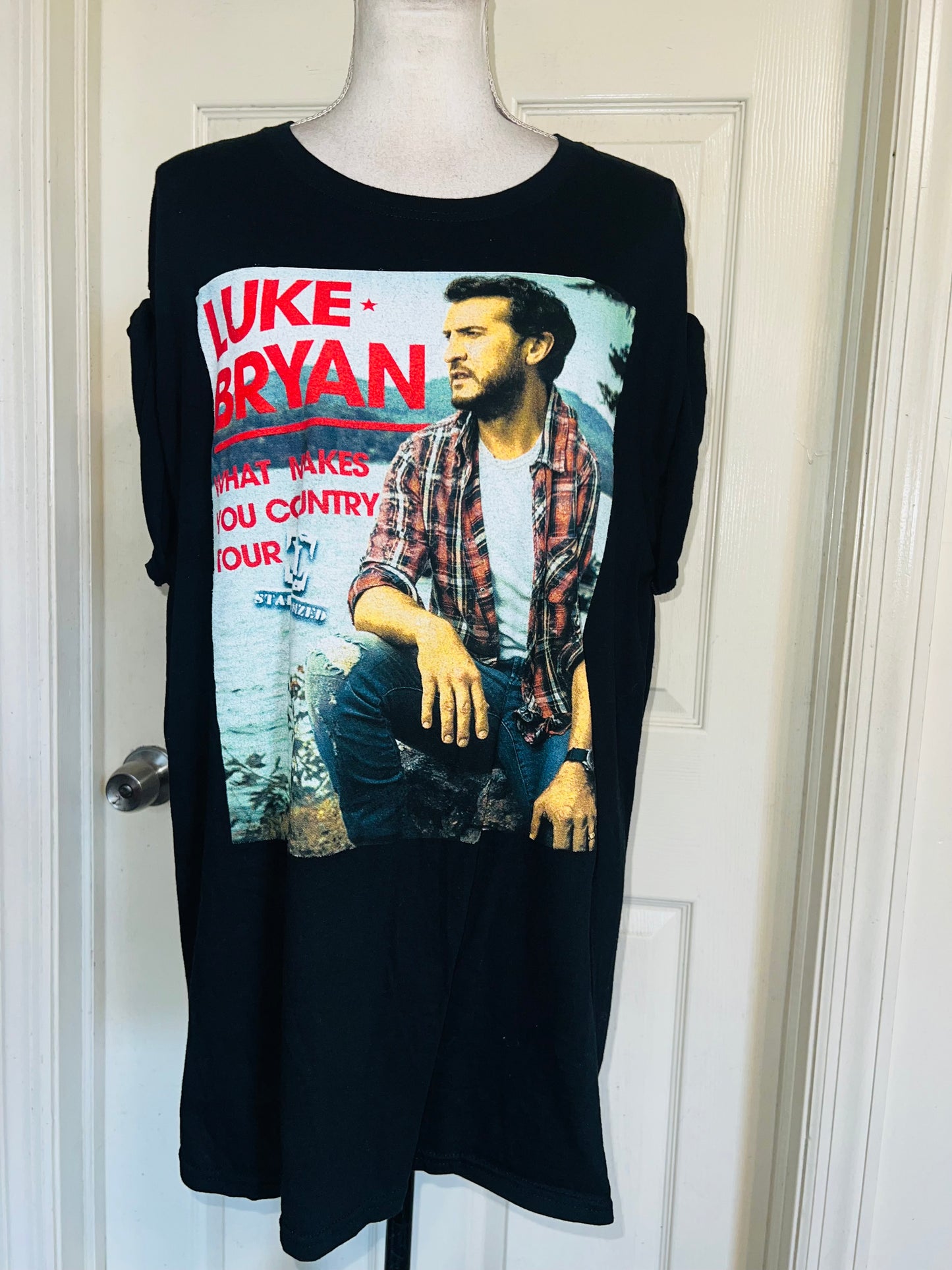 Luke Bryan 2009 Double Sided Oversized Distressed Tee