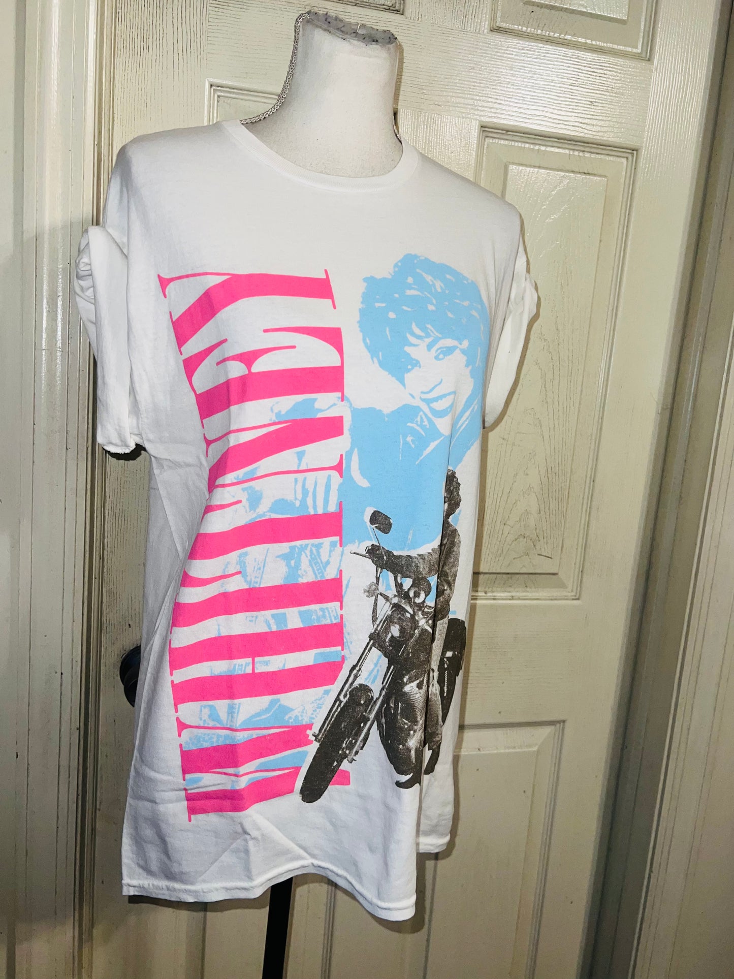 Whitney Houston Oversized Distressed Tee