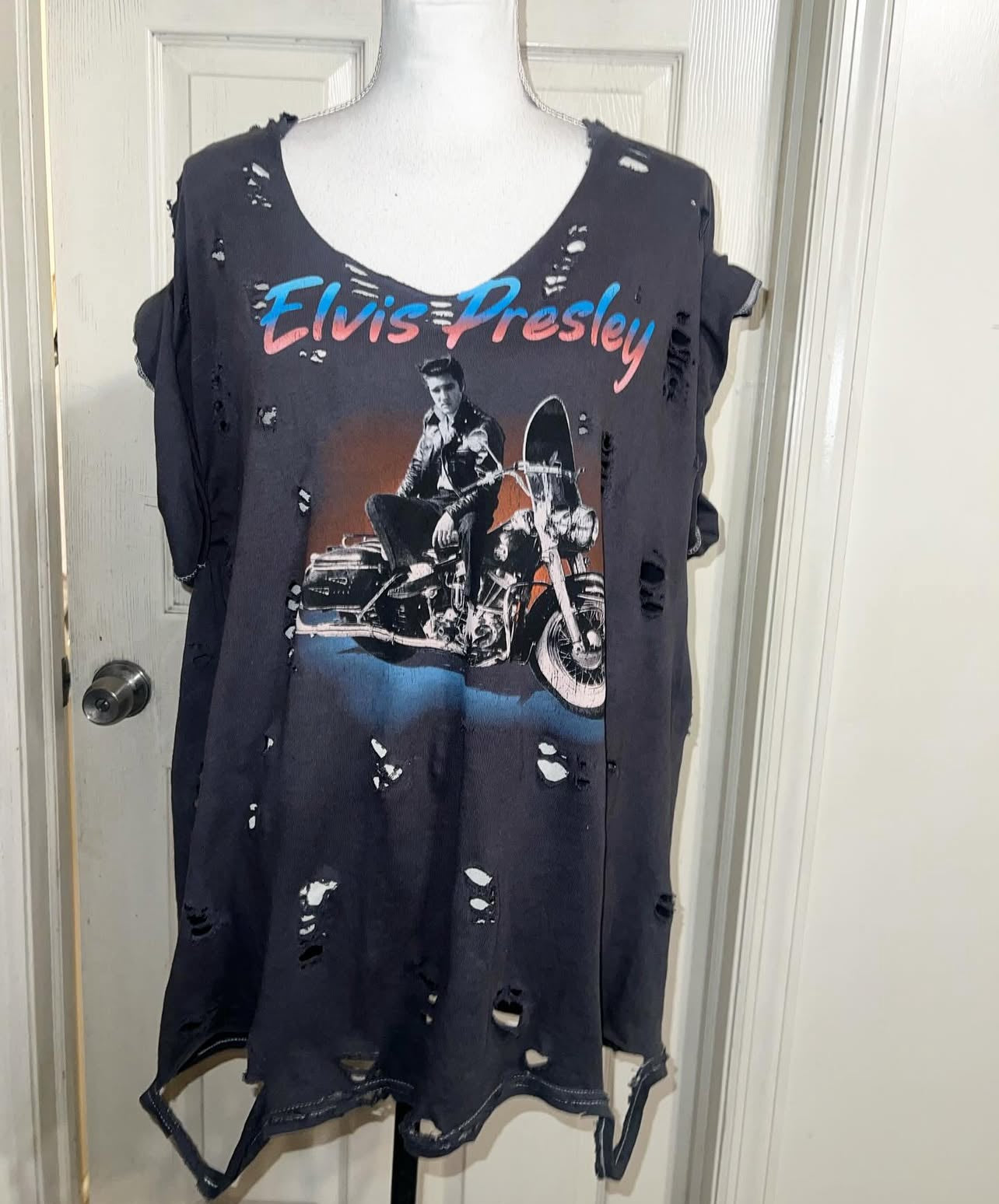 Elvis Oversized Distressed Tee