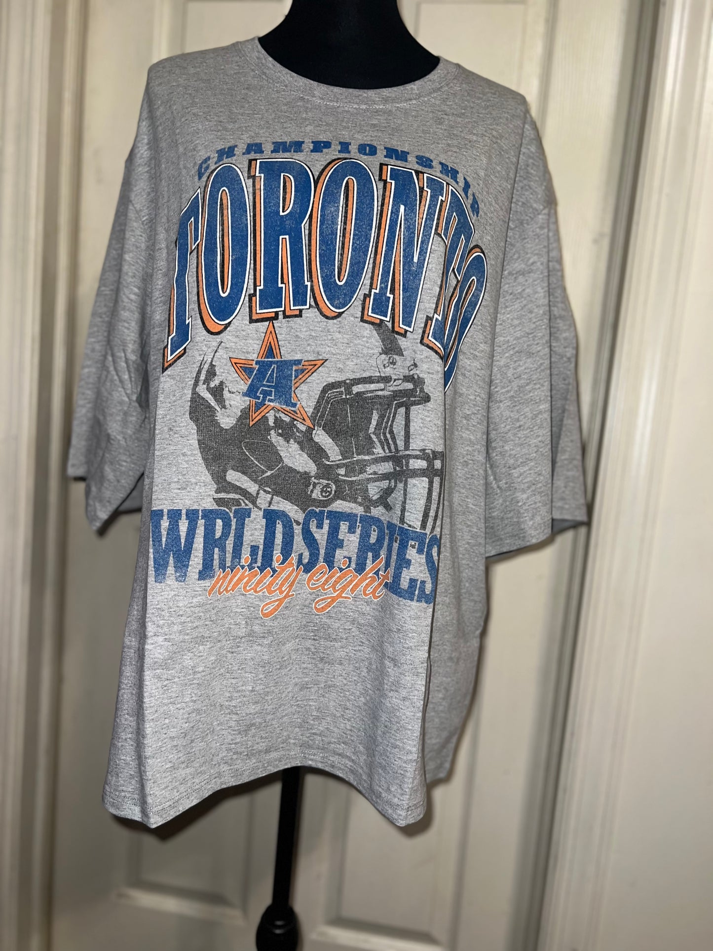 Toronto Sports Graphic Oversized Distressed Tee