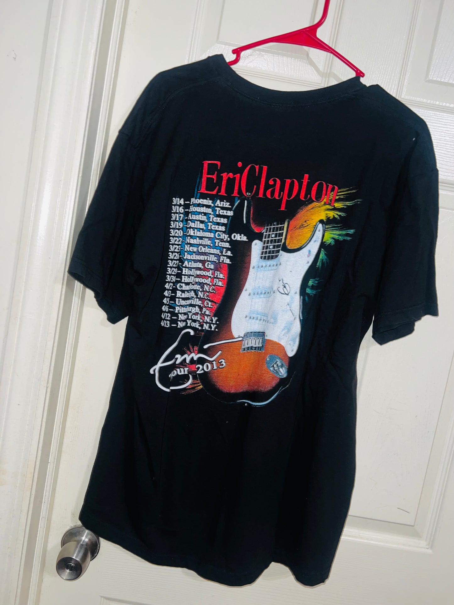 Eric Clapton Vintage Double Sided Oversized Distressed Tee