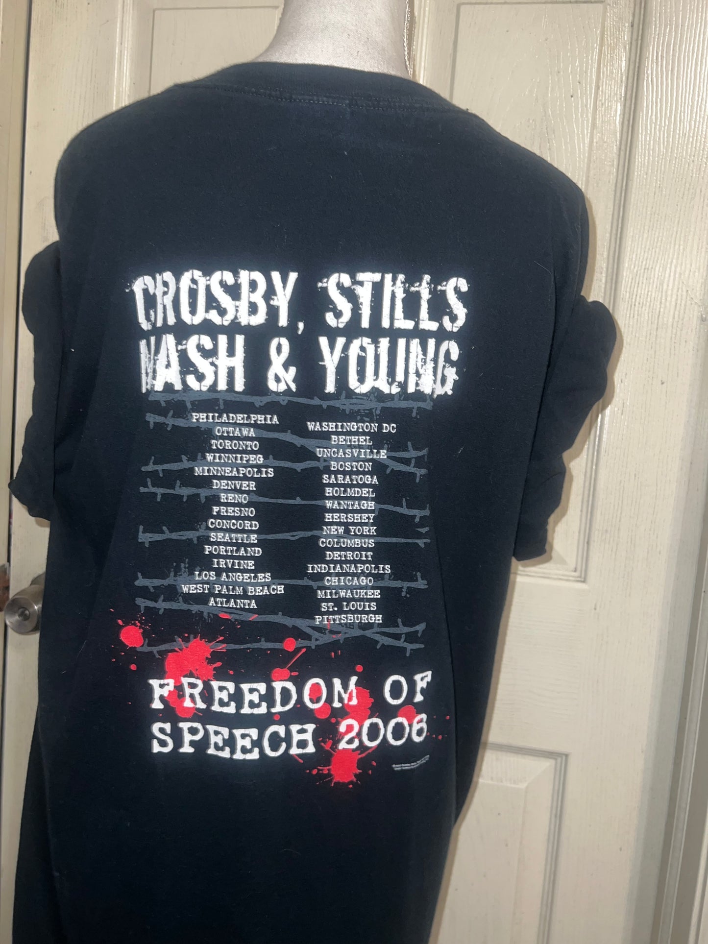 Crosby, Stills, Nash & Young Double Sided Vintage Tee