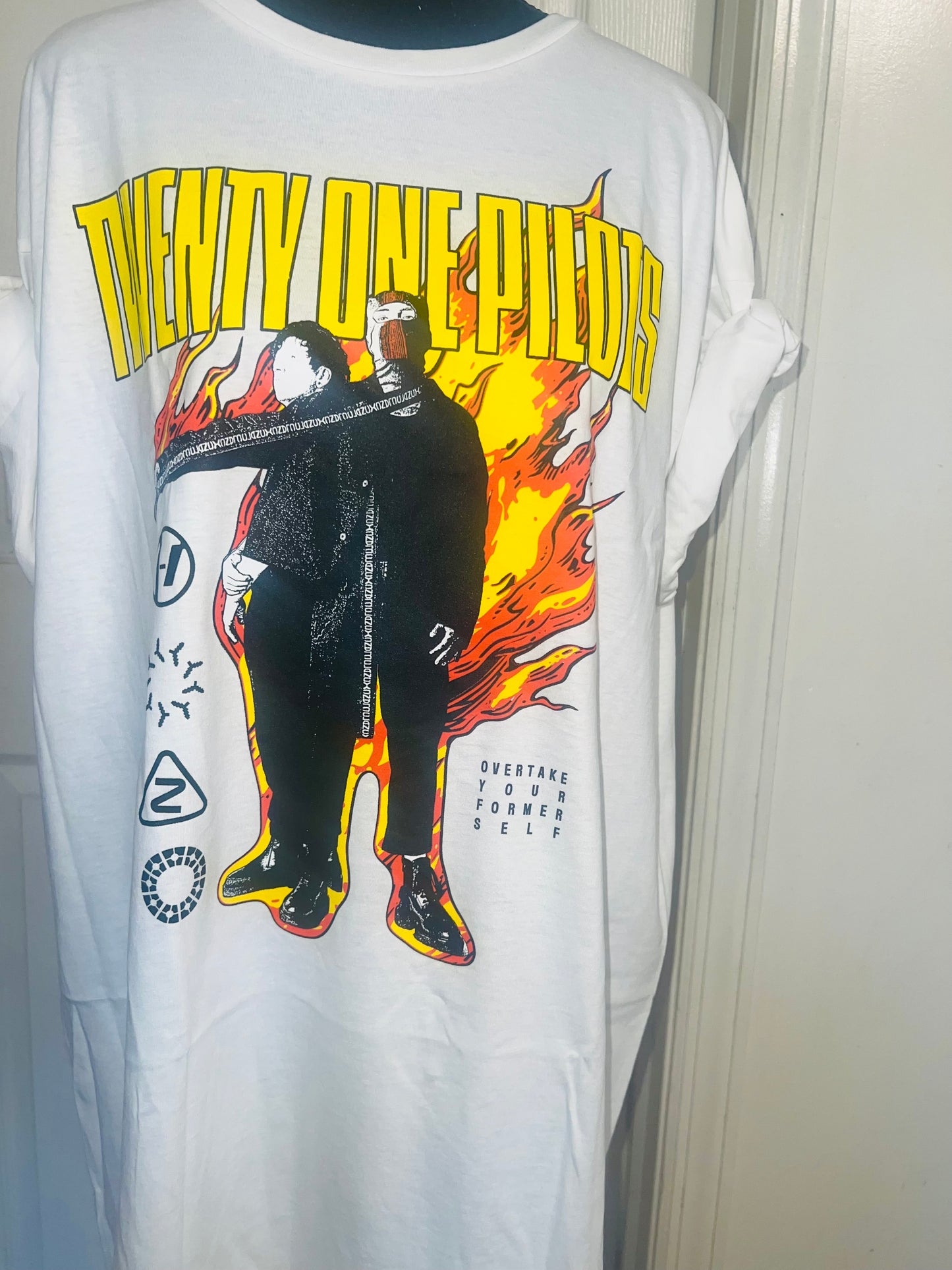 Twenty One Pilots Oversized Distressed Tee