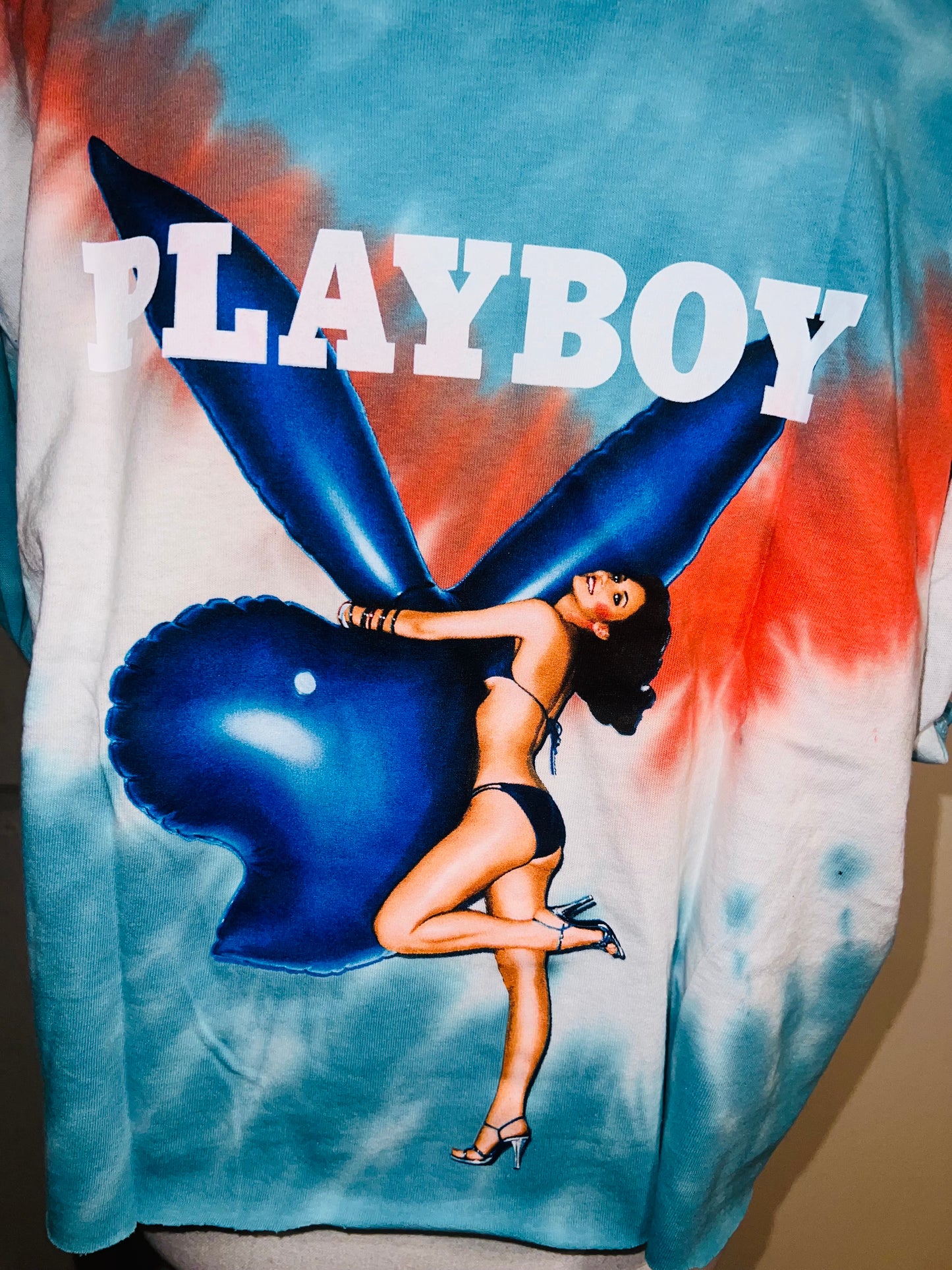 Playboy Double Sided Oversized Cropped Tee