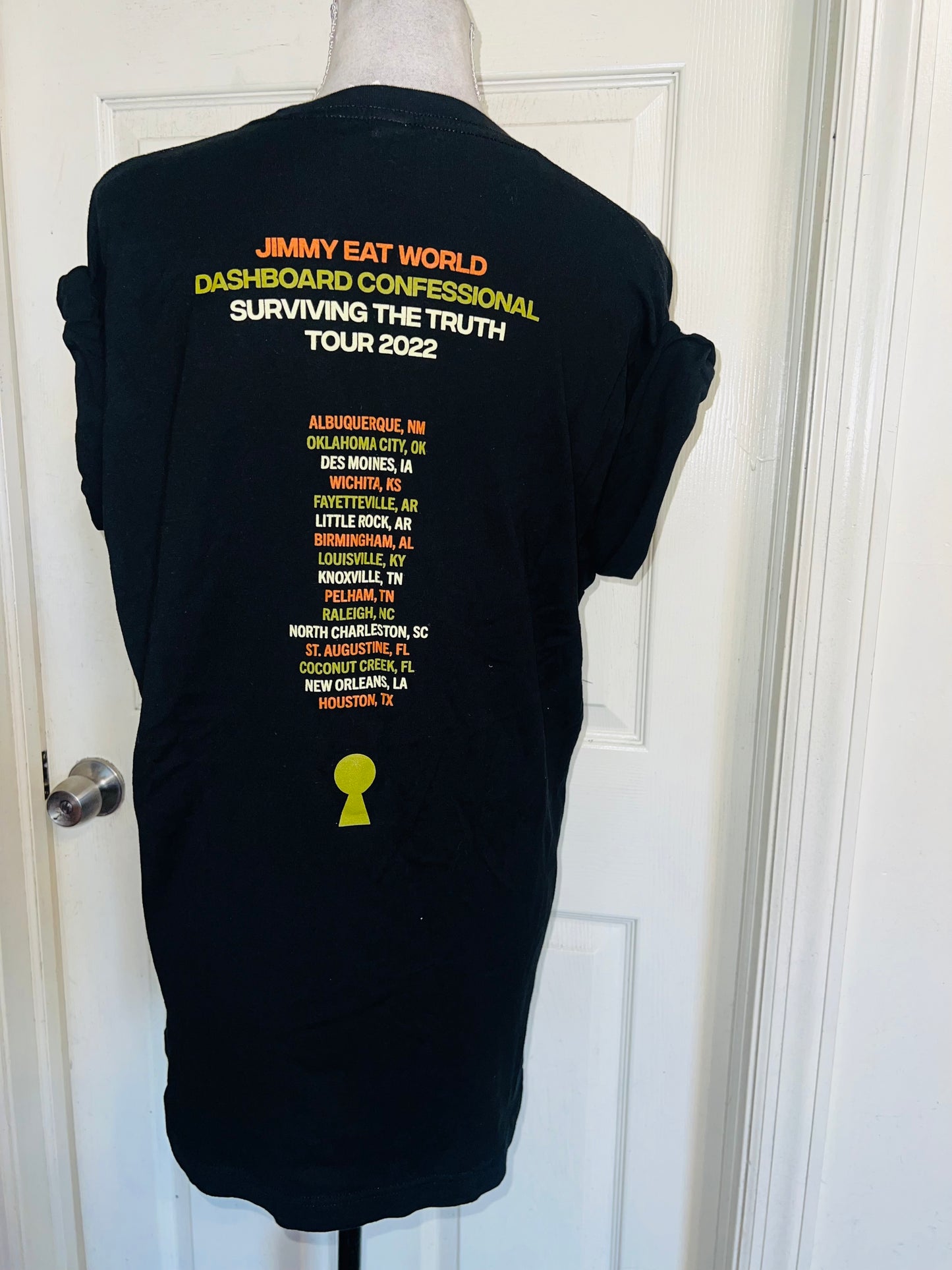 Dashboard Confessional / Jimmy Eat World Double Sided Distressed Tee