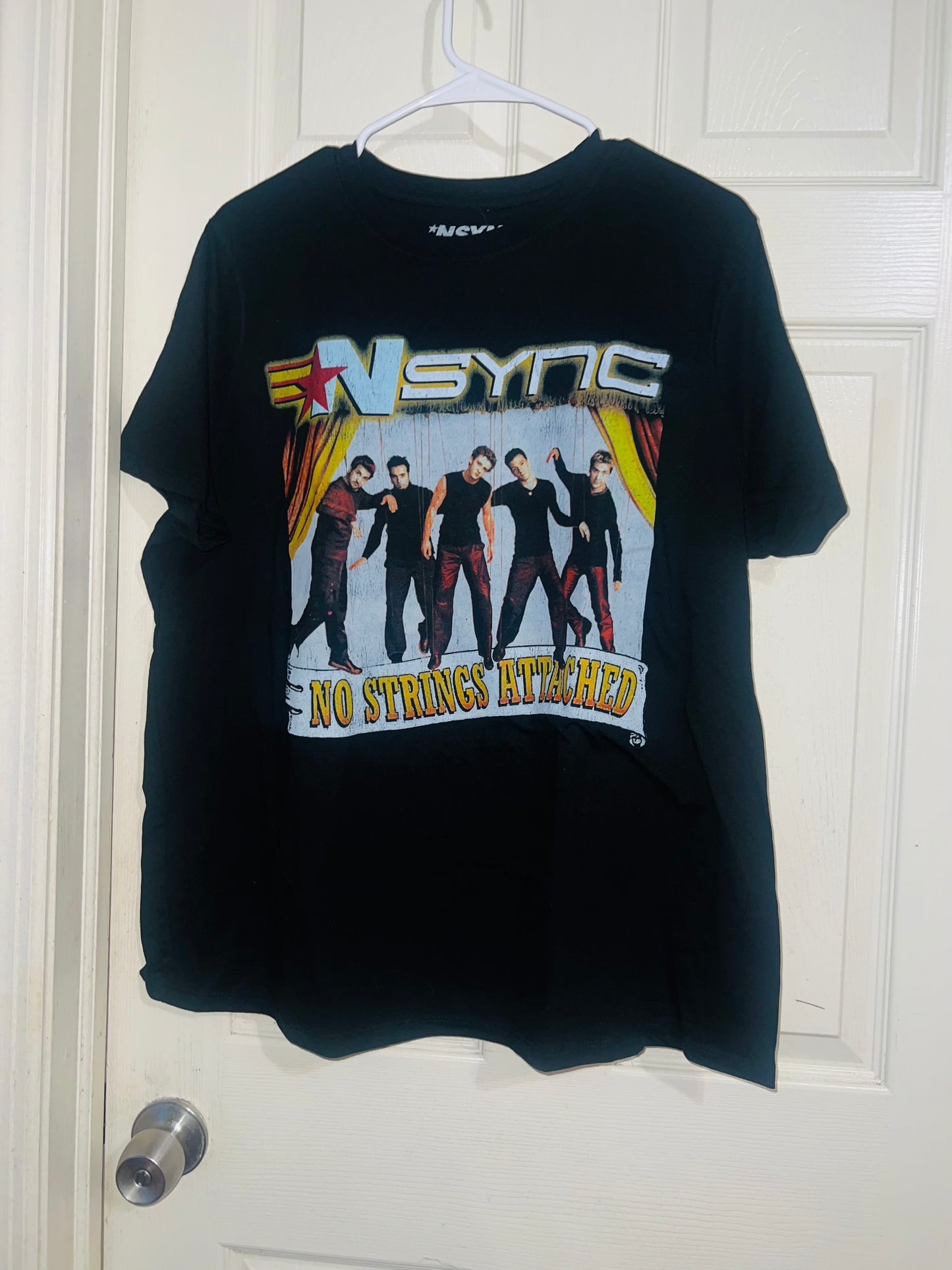 NSYNC No Strings Oversized Distressed Tee
