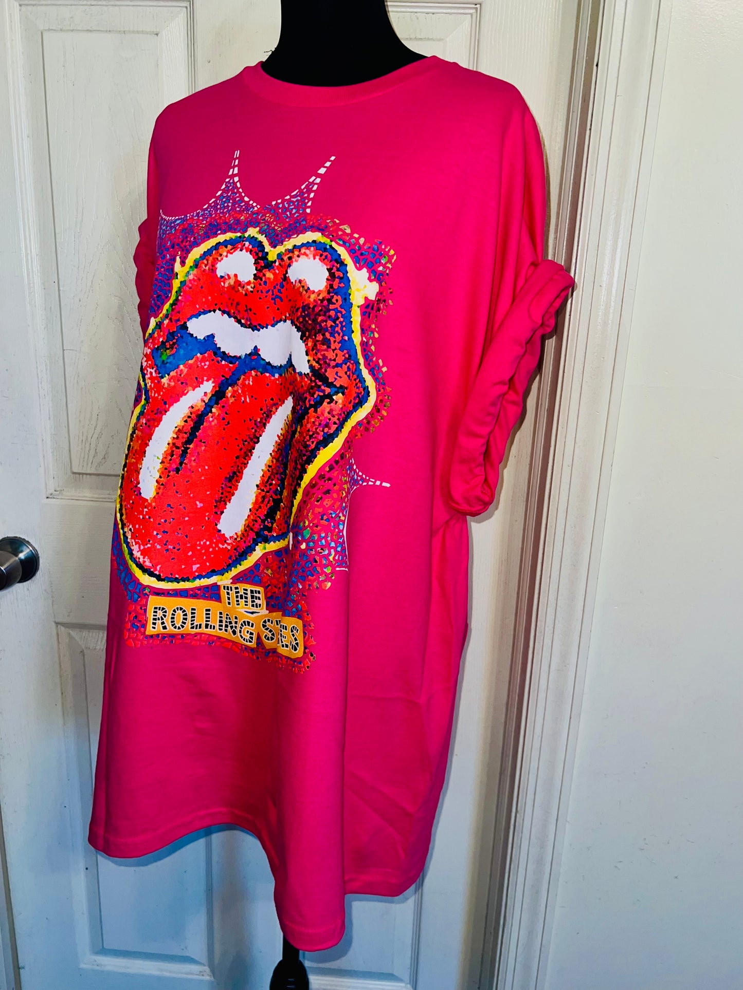 Rolling Stones Oversized Distressed Tee