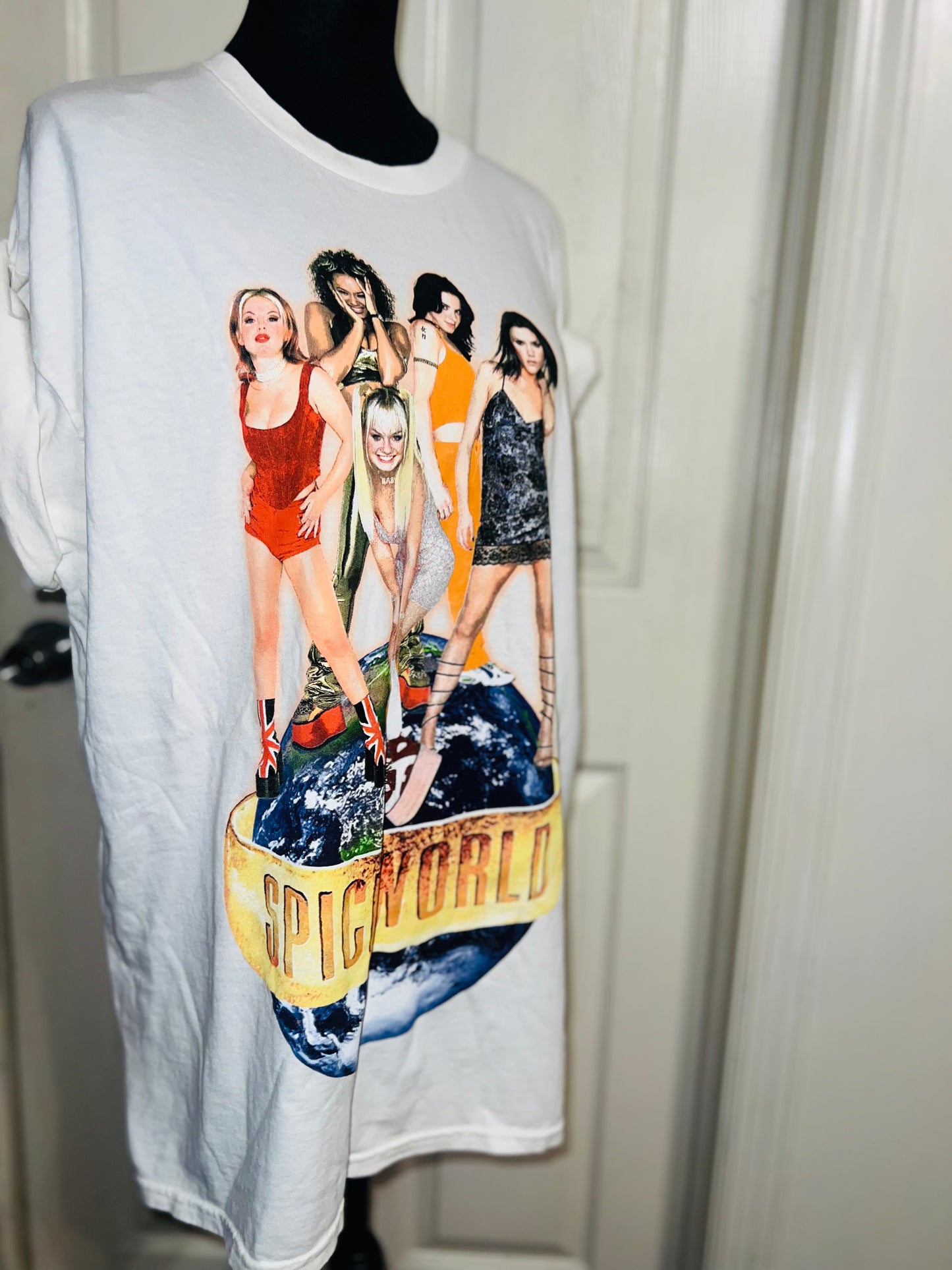 The Spice Girls “Spiceworld” Oversized Distressed Tee