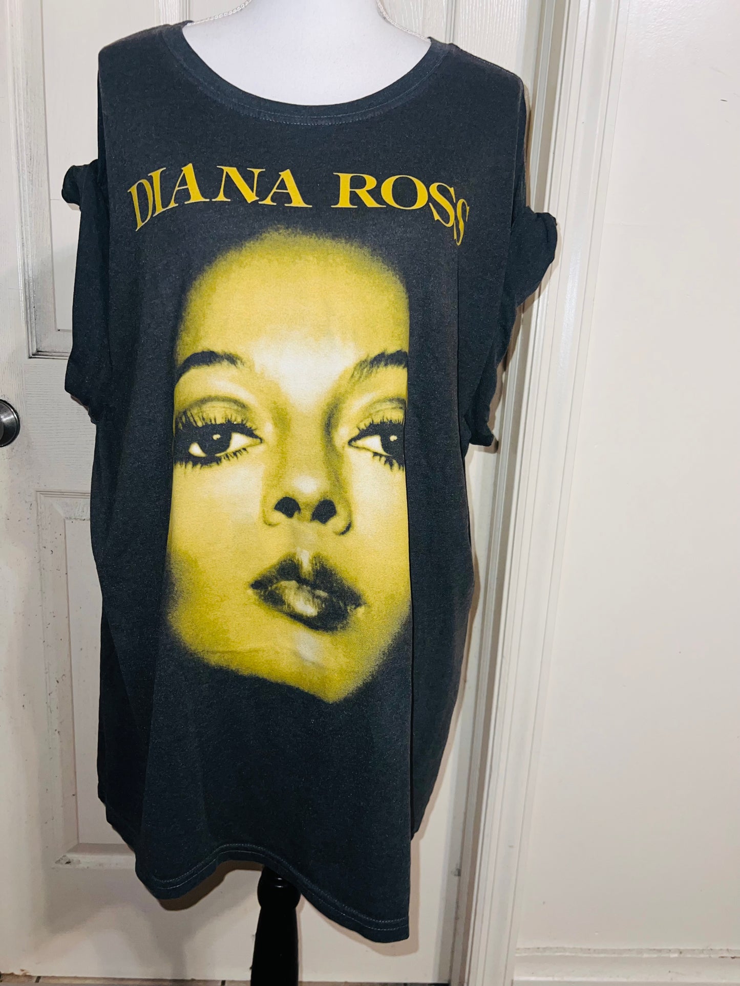 Diana Ross Double Sided Oversized Distressed Tee