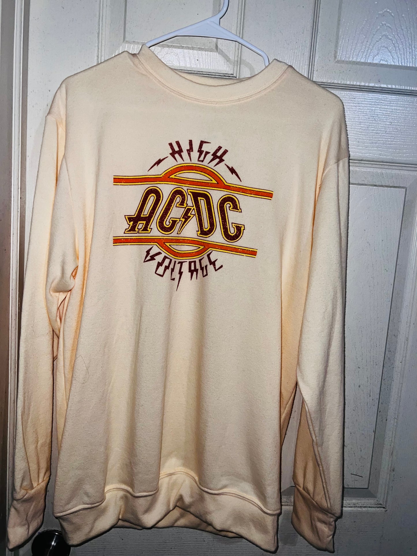 AC/DC Oversized Long Sleeve Shirt/Sweatshirt