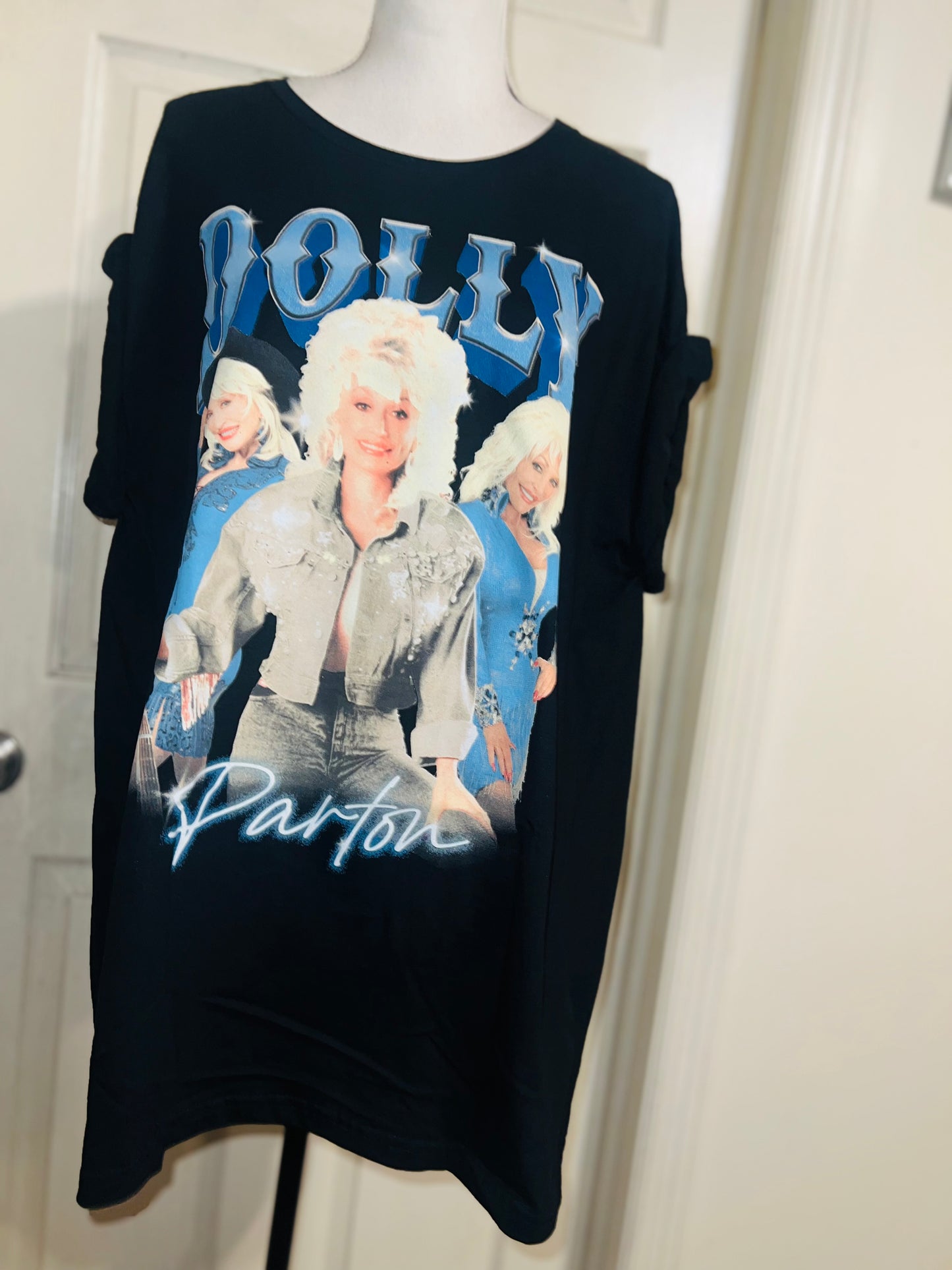 Dolly Parton Oversized Distressed Tee