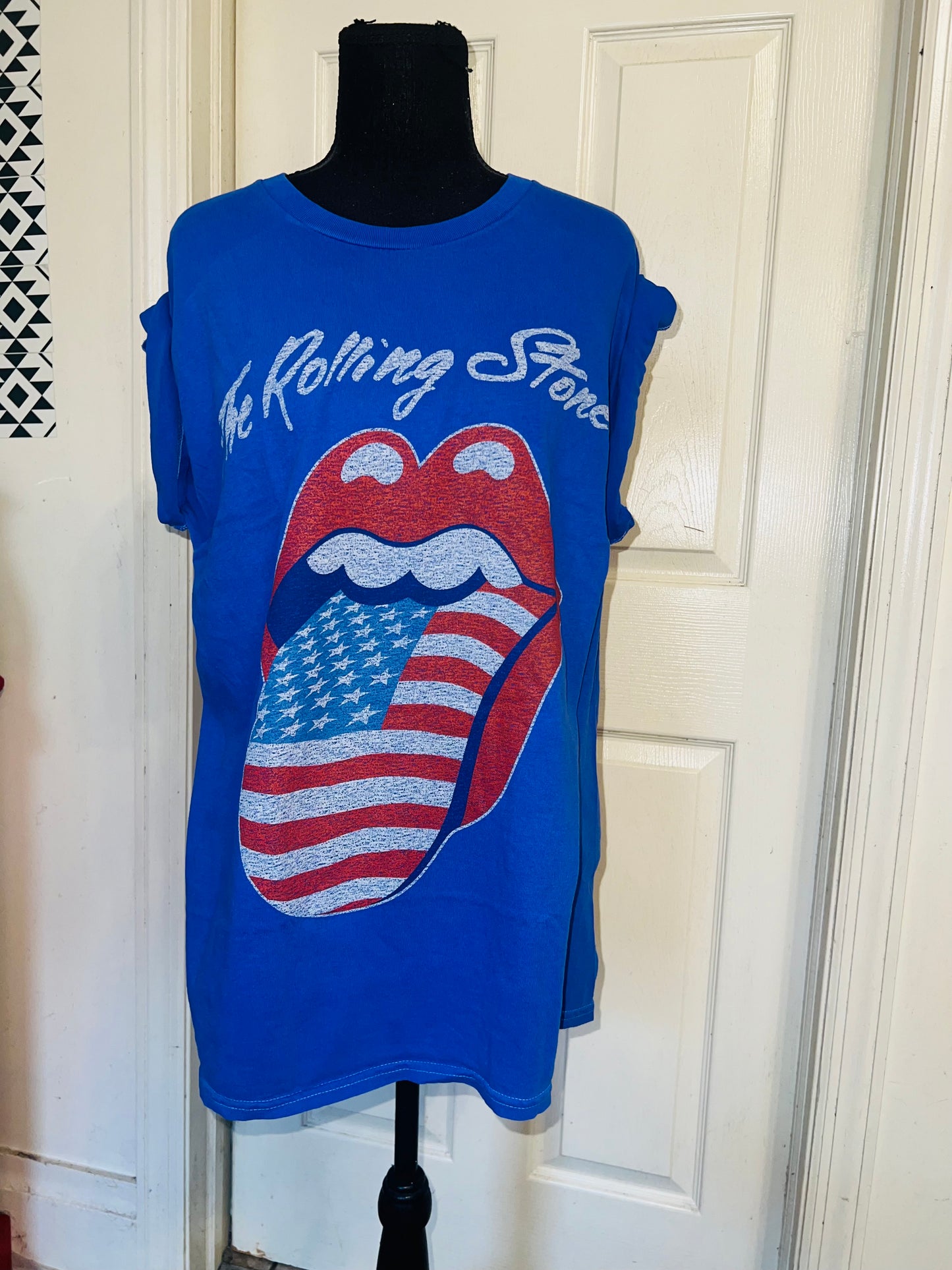The Rolling Stones Oversized Distressed Tee