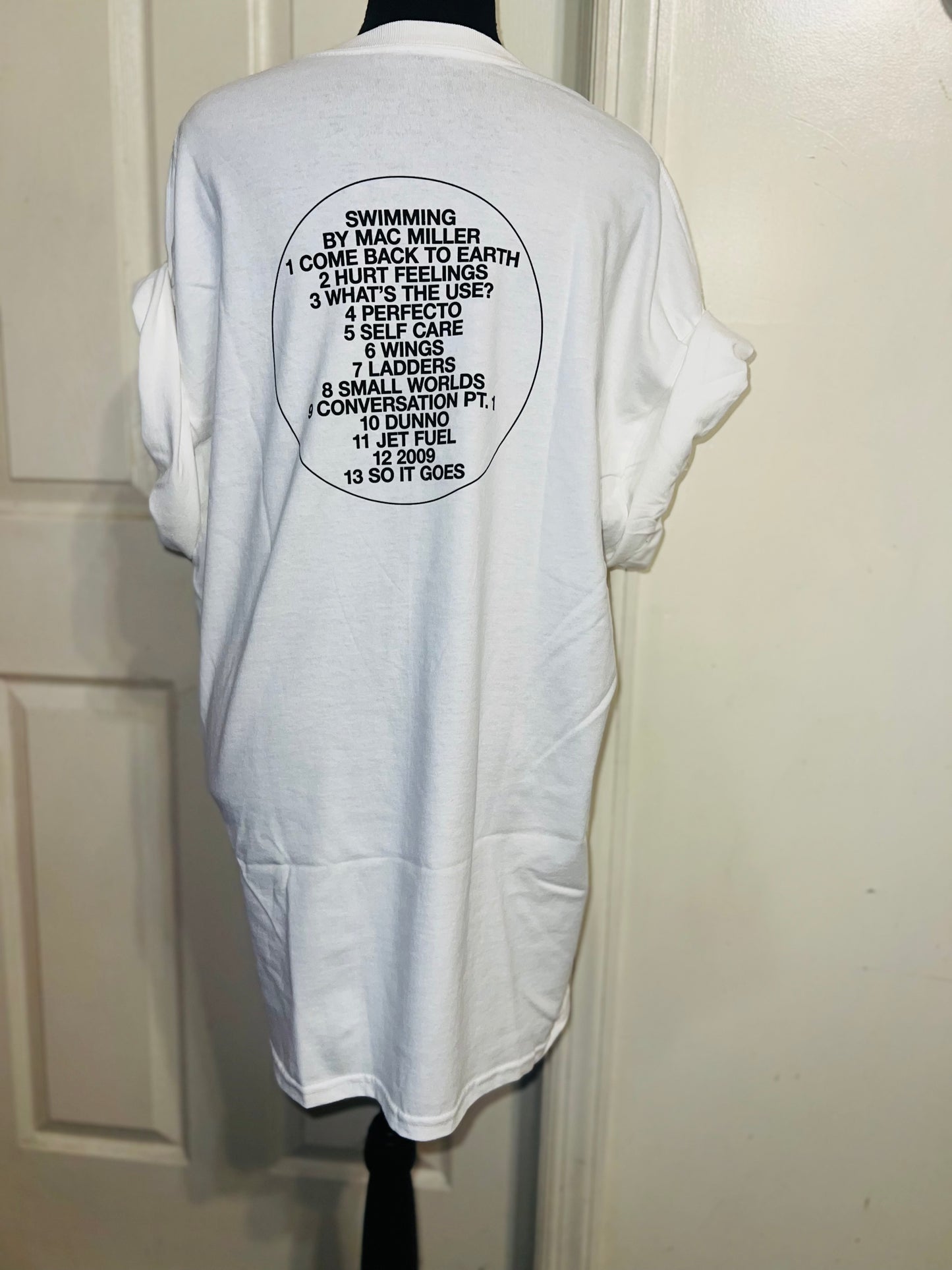 Mac Miller Swimming Double Sided Oversized Tee