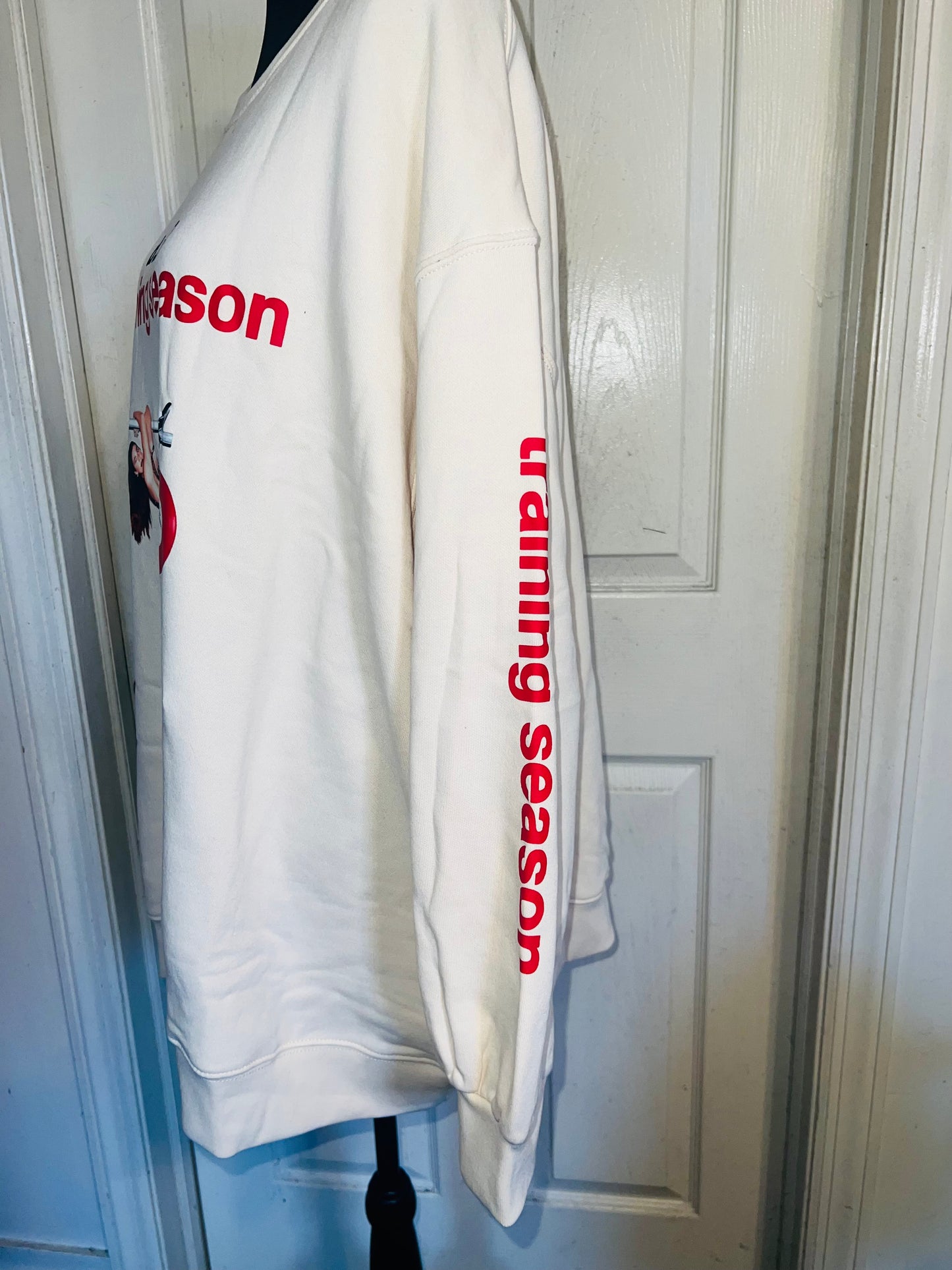 Dua Lipa Oversized Distressed Sweatshirt