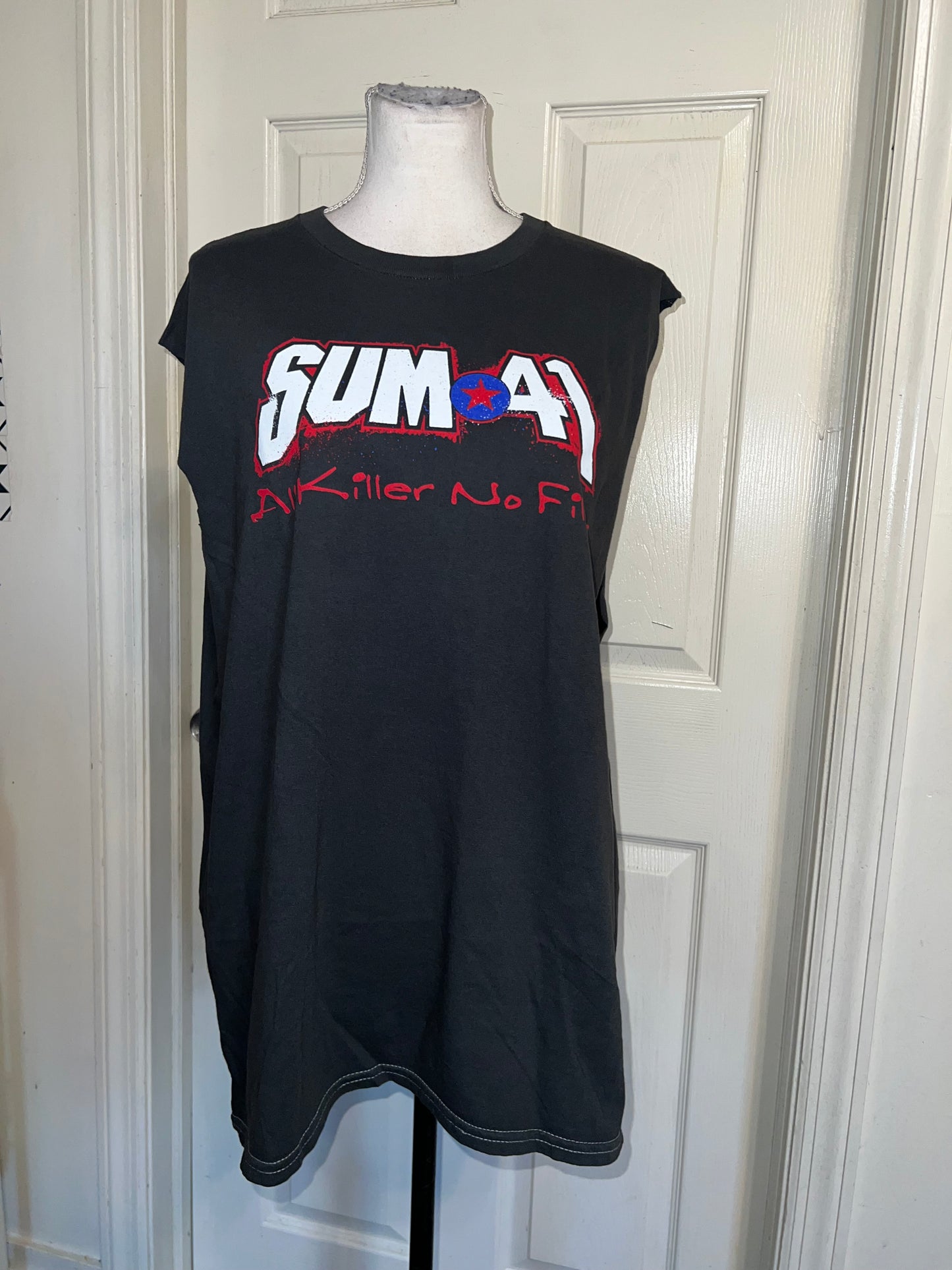 Sum 41 Double Sided Oversized Distressed Tank