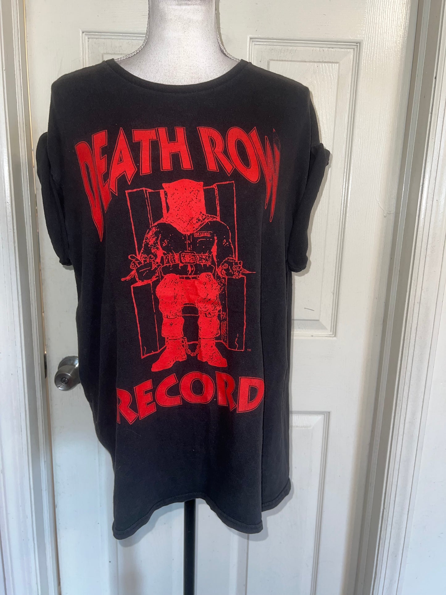 Death Row Records Oversized Distressed Tee
