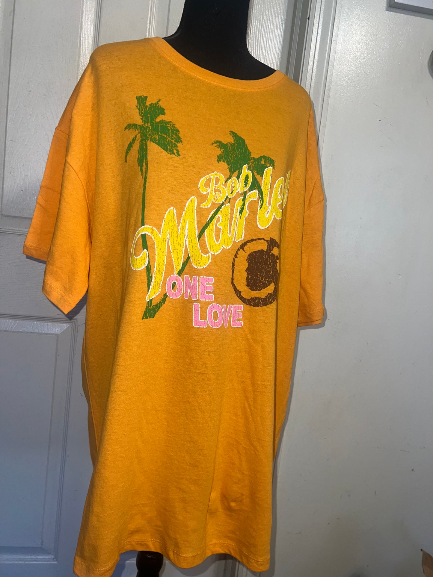 Bob Marley Oversized Distressed Tee