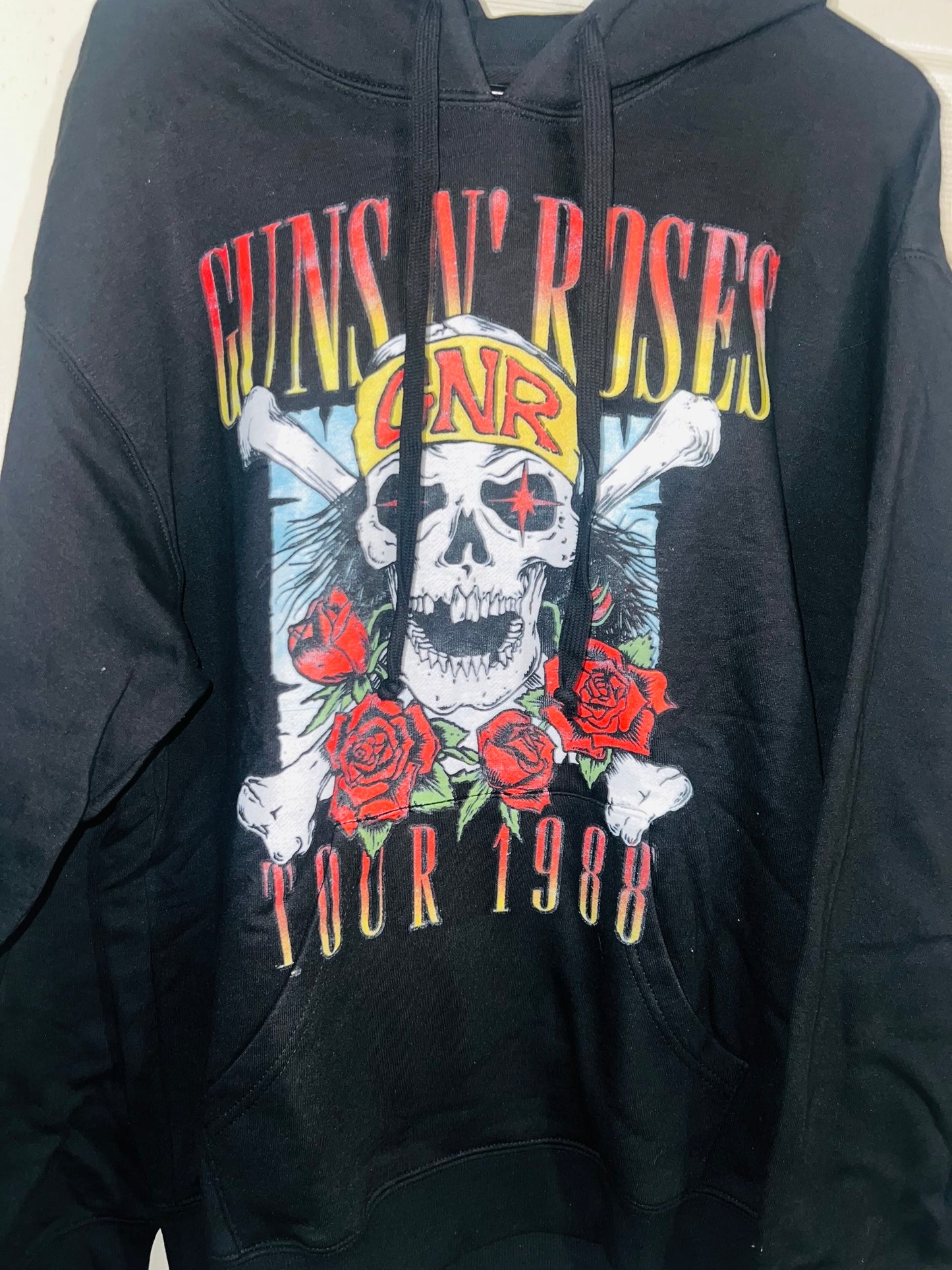 Guns n Roses Tour Oversized Drawstring Sweatshirt