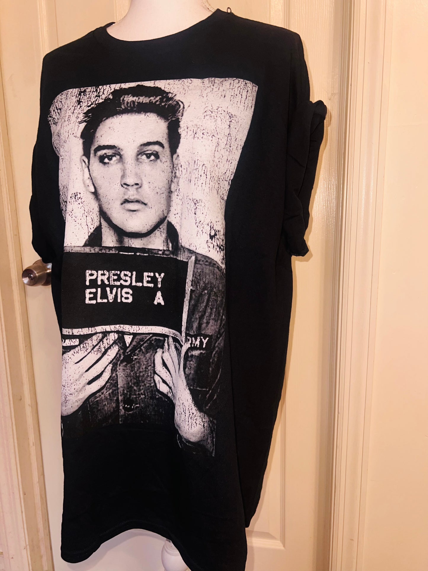 Elvis Oversized Distressed Tee