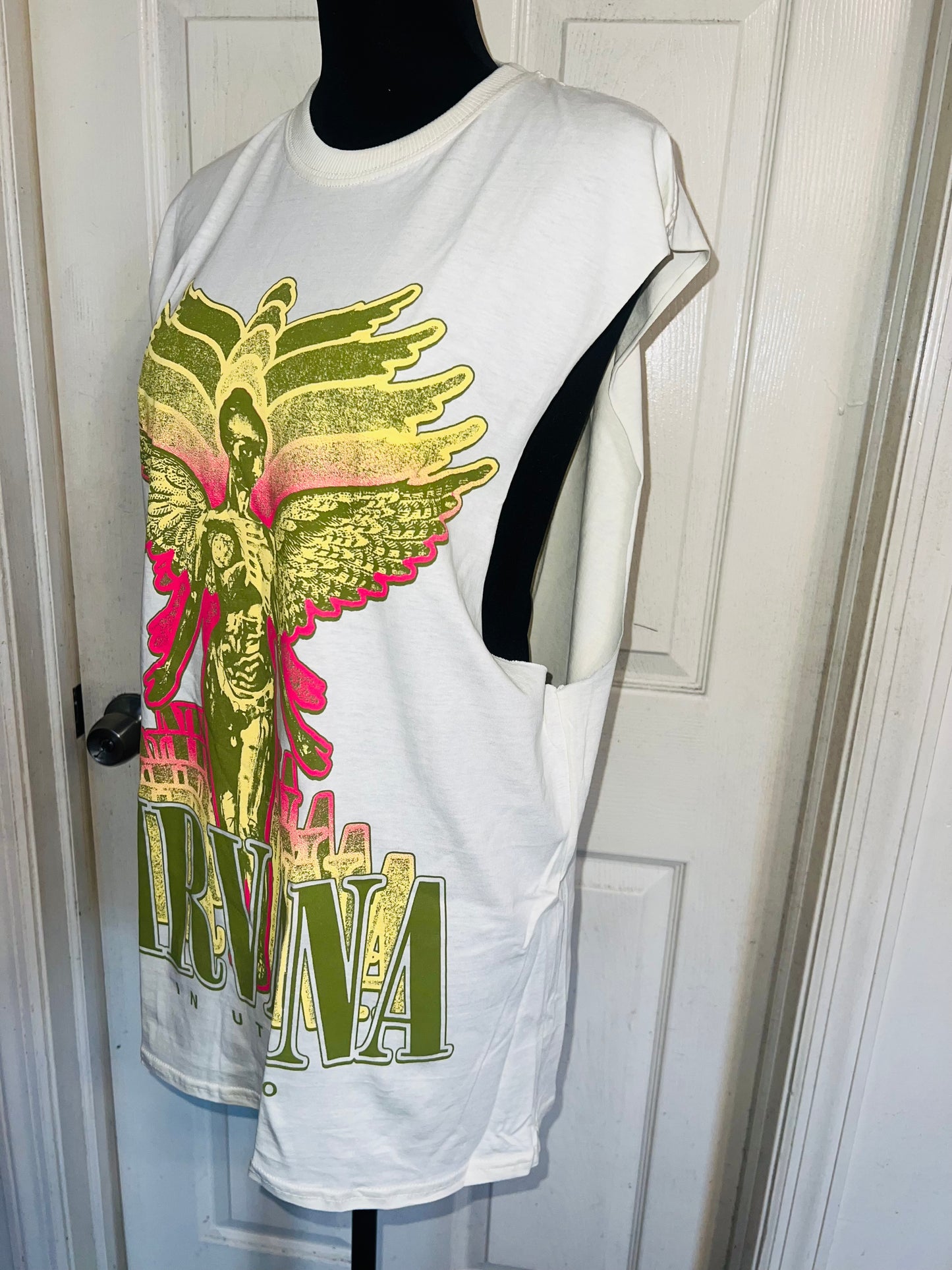 Nirvana Oversized Distressed Tank