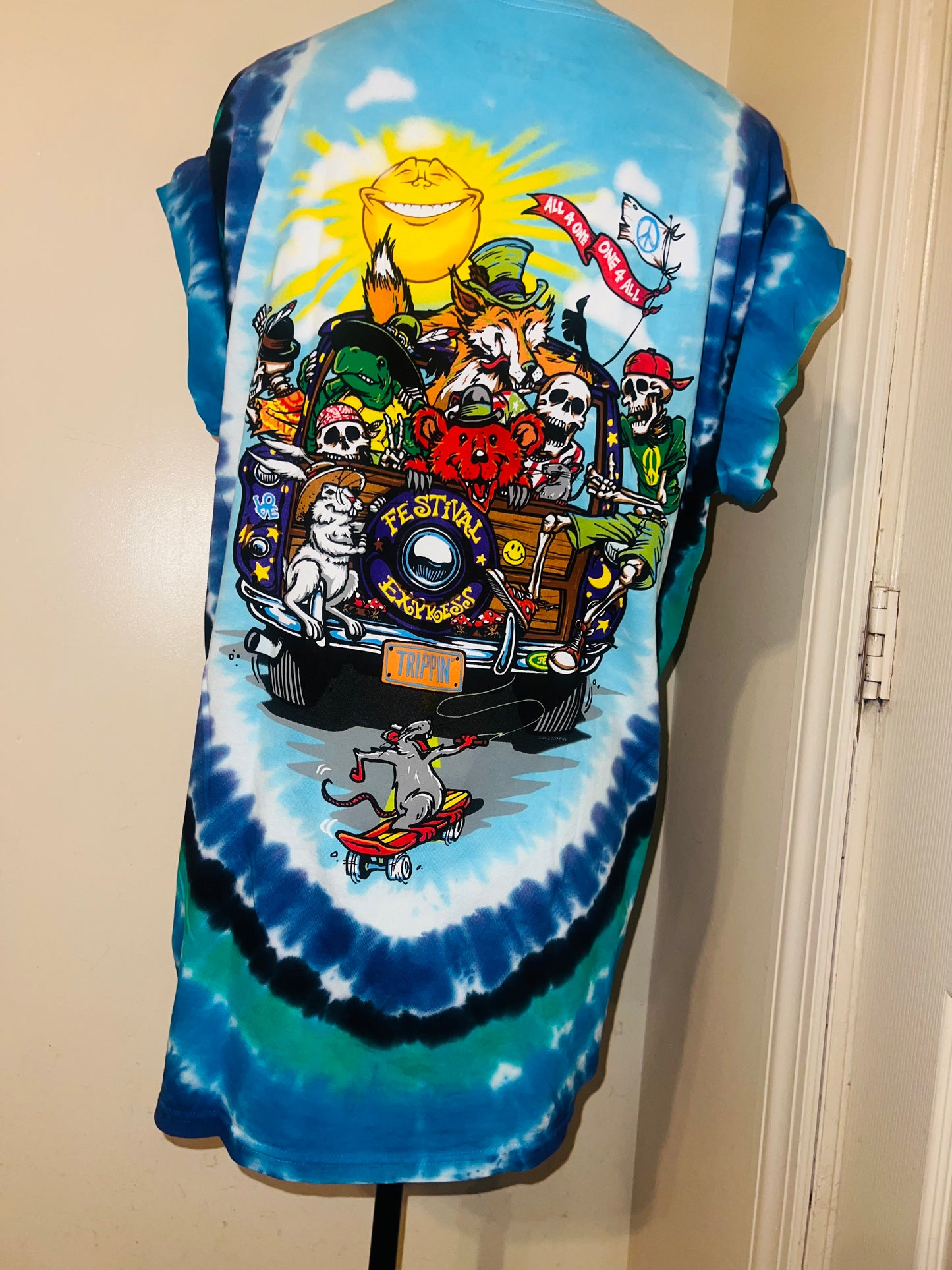 Grateful Dead Road Trippin’ Double Sided Distressed Tee