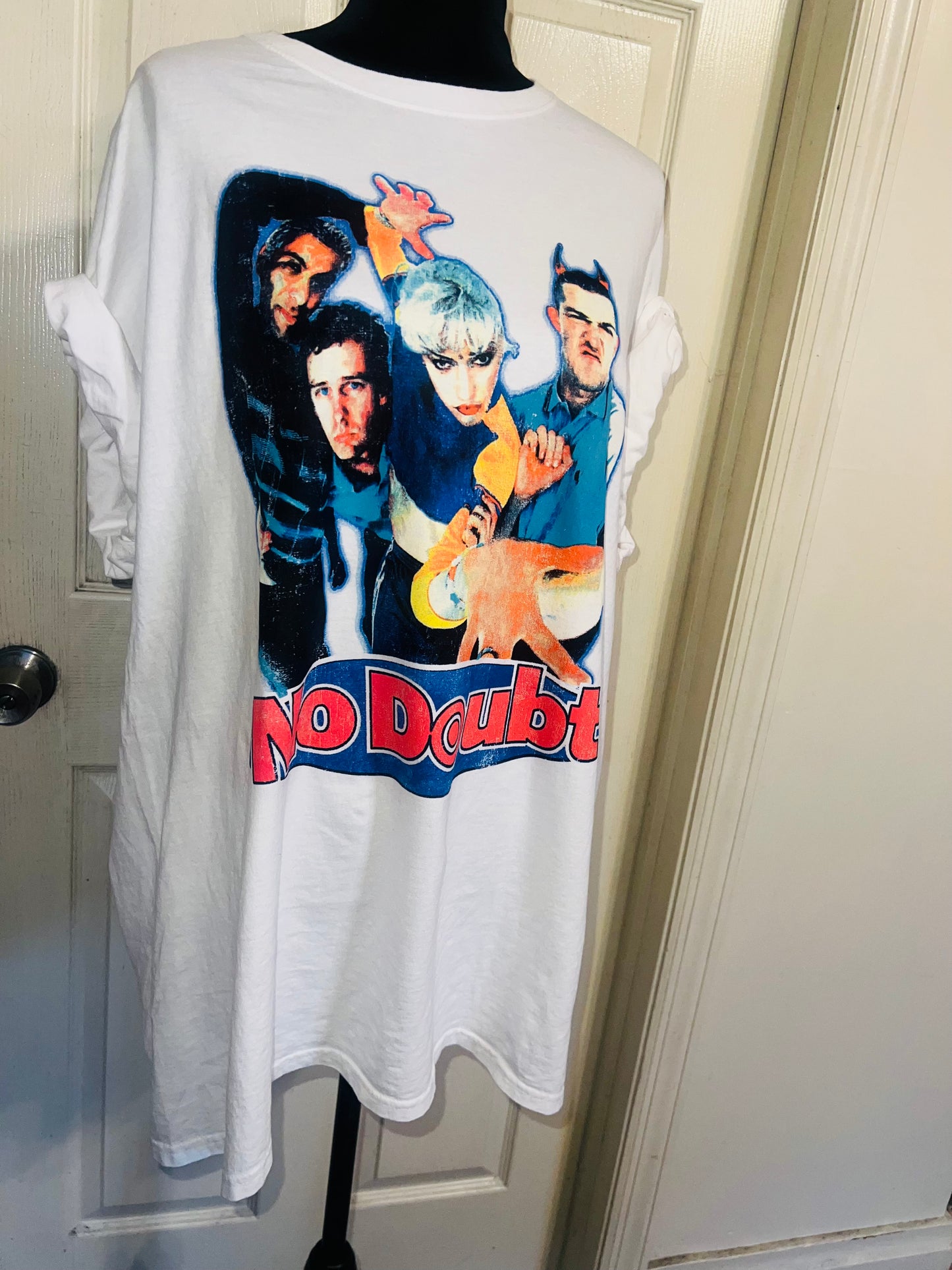 No Doubt Oversized Distressed Tee