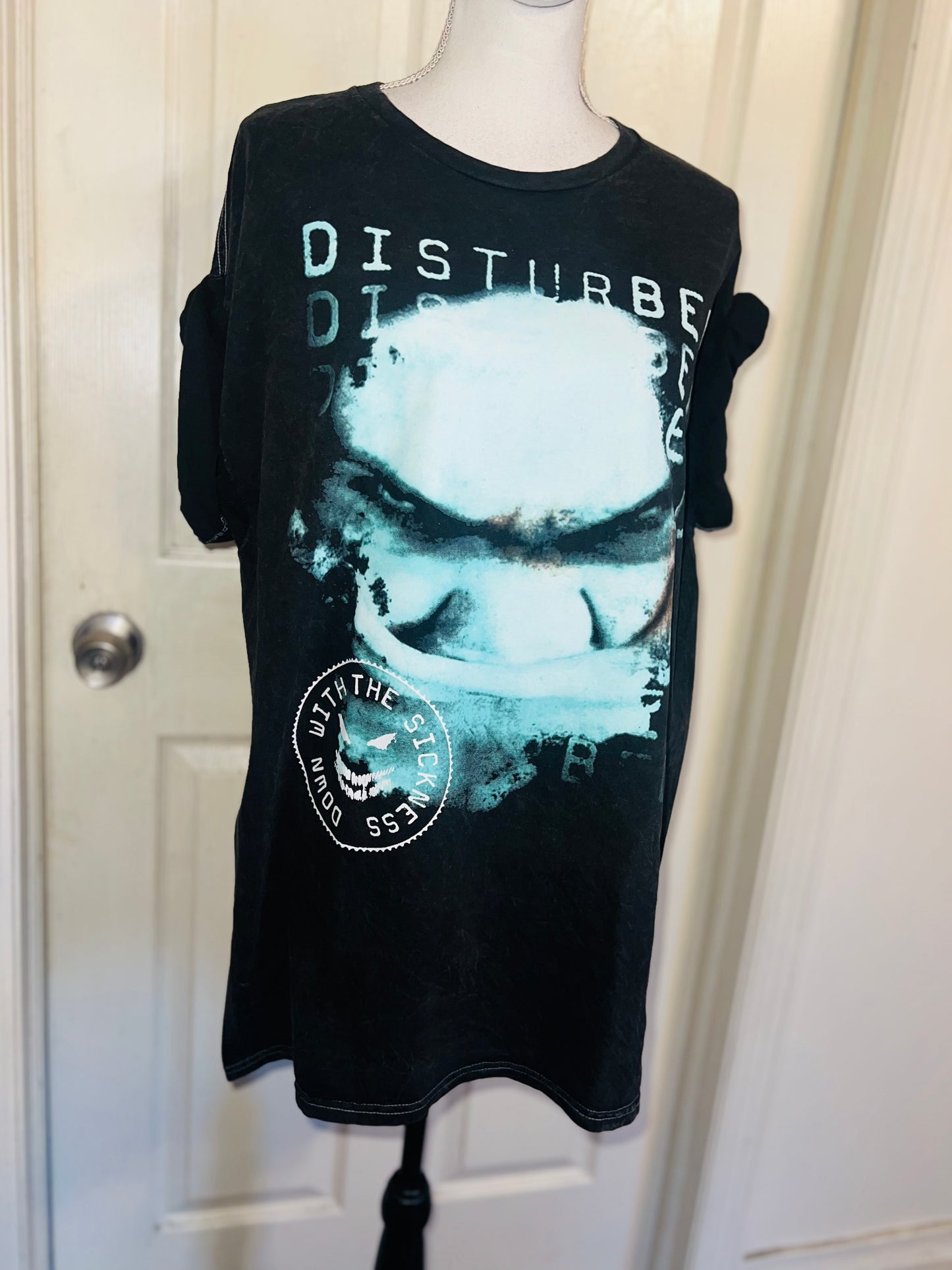 Disturbed Oversized Distressed Tee