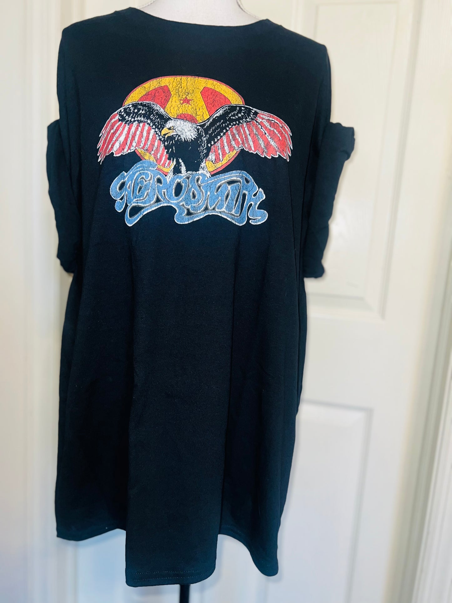 Aerosmith Oversized Distressed Tee