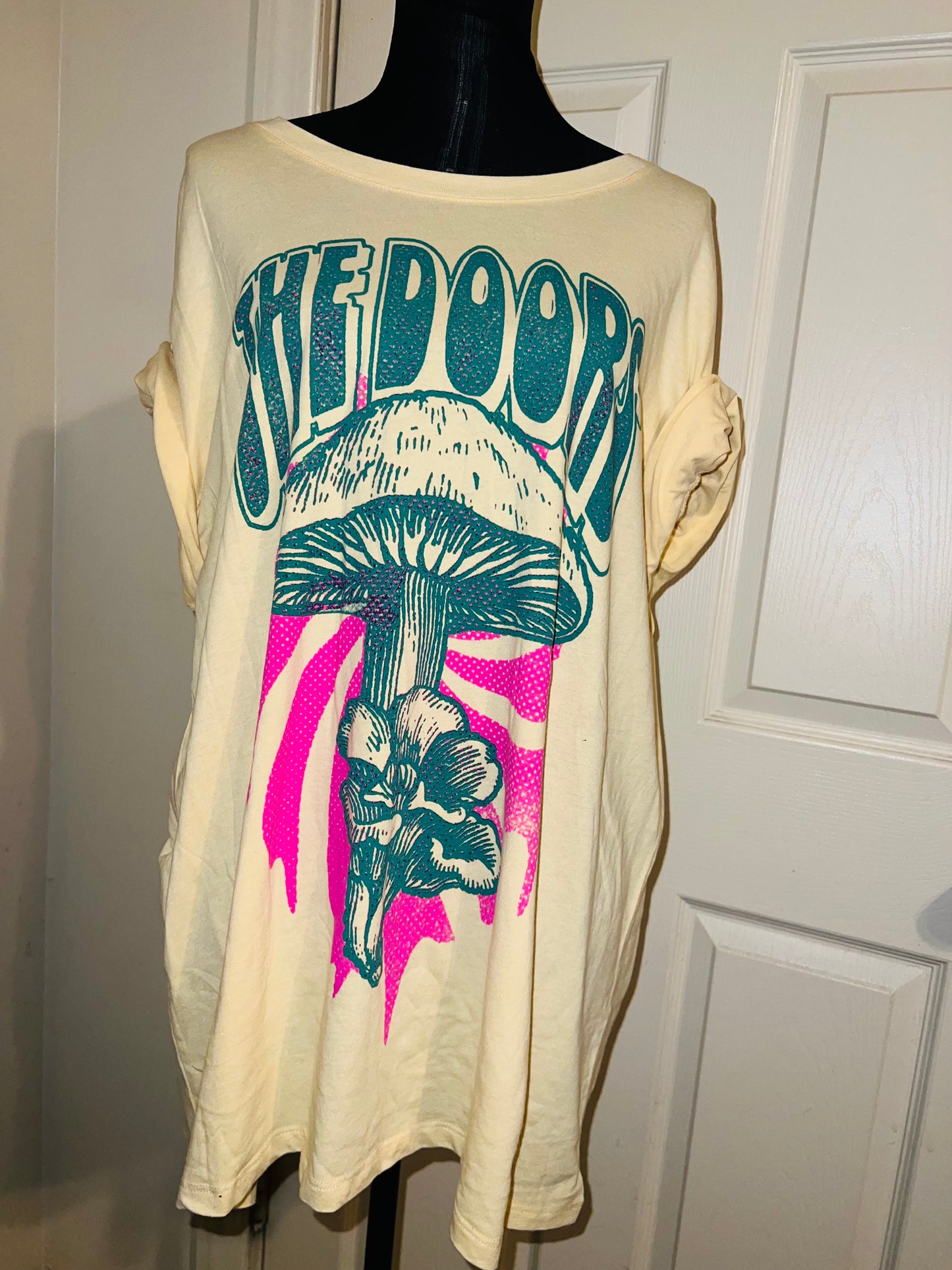 The Doors Double Sided Oversized Distressed Tee