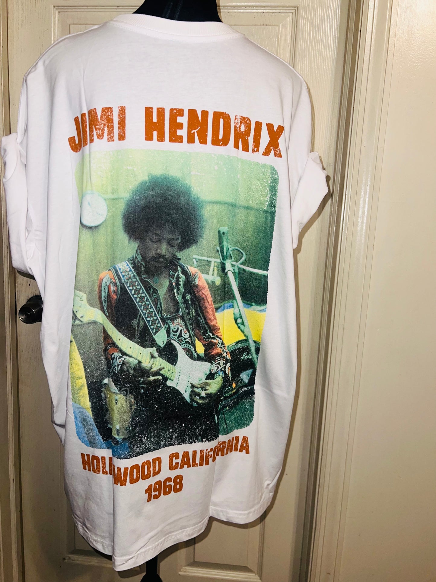Jimi Hendrix Double Sided Oversized Distressed Tee