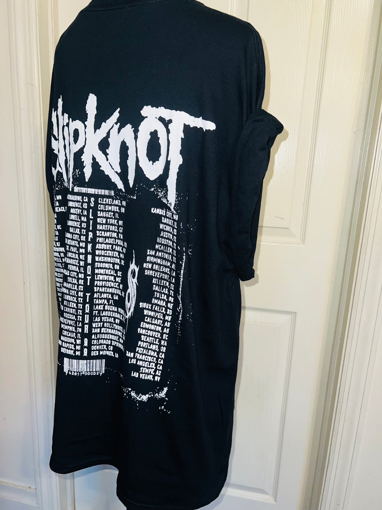 Slipknot Double Sided Oversized Distressed Tee