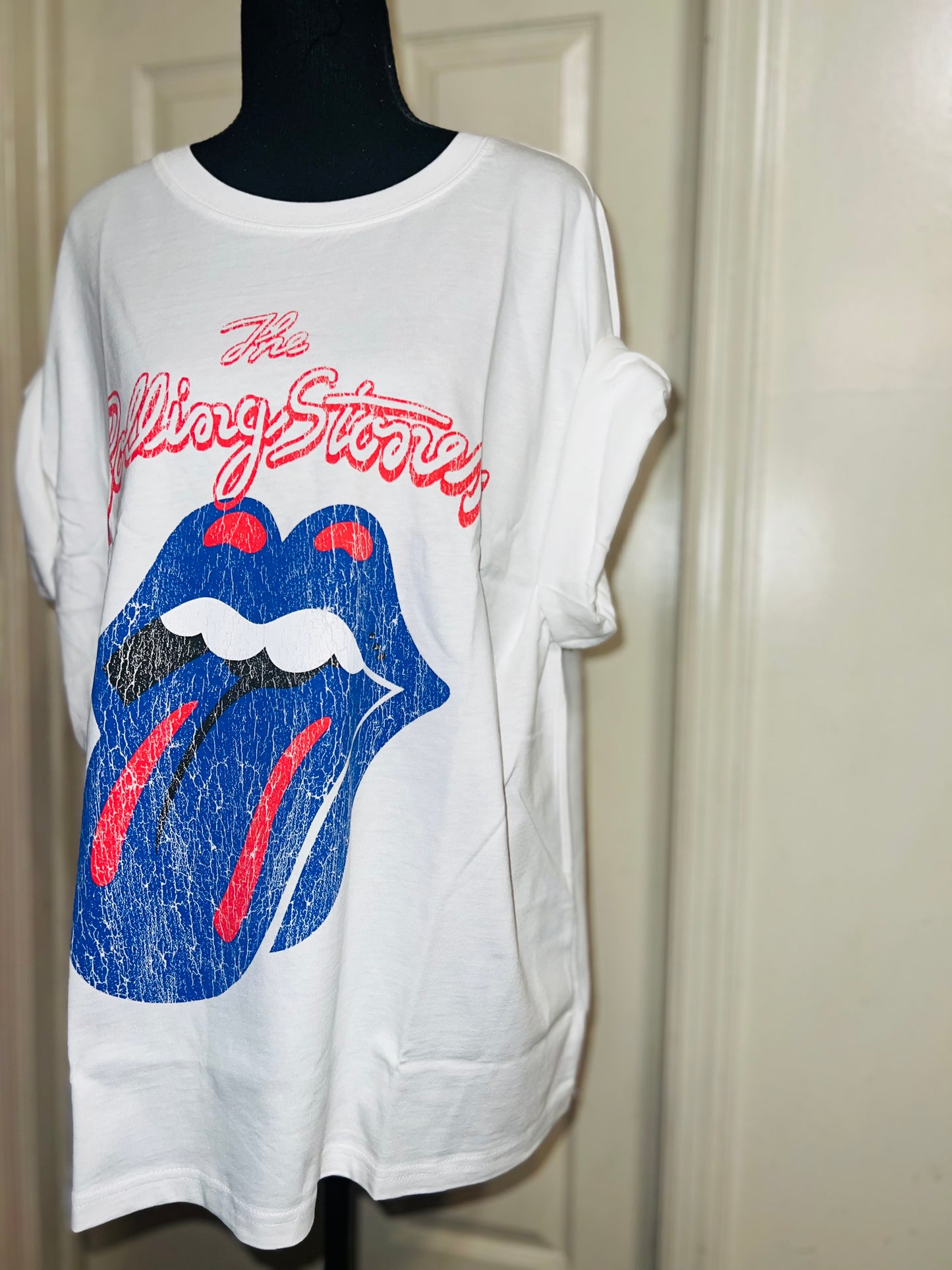 The Rolling Stones Oversized Distressed Tee
