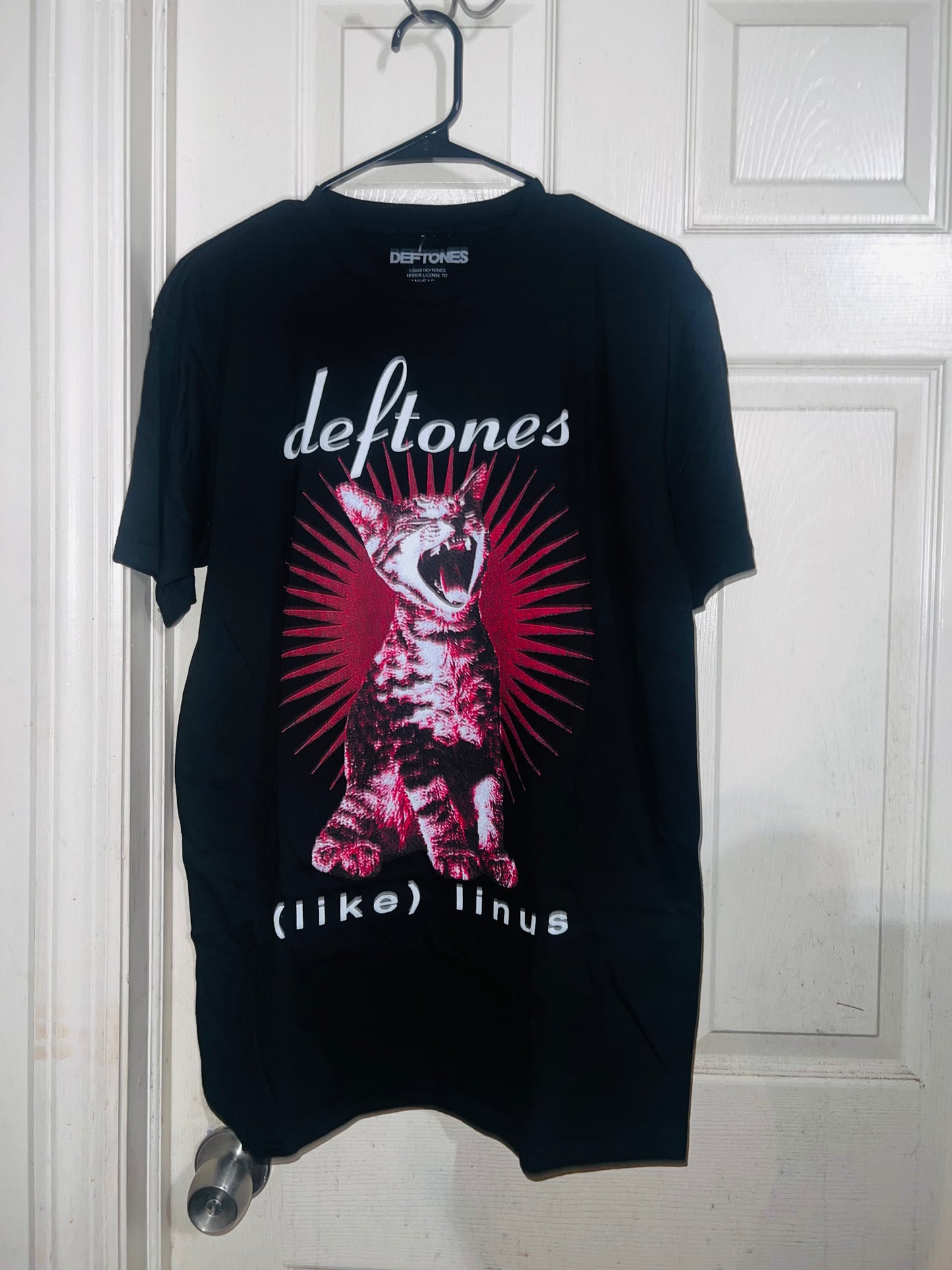 Deftones Like Linus Oversized Distressed Tee