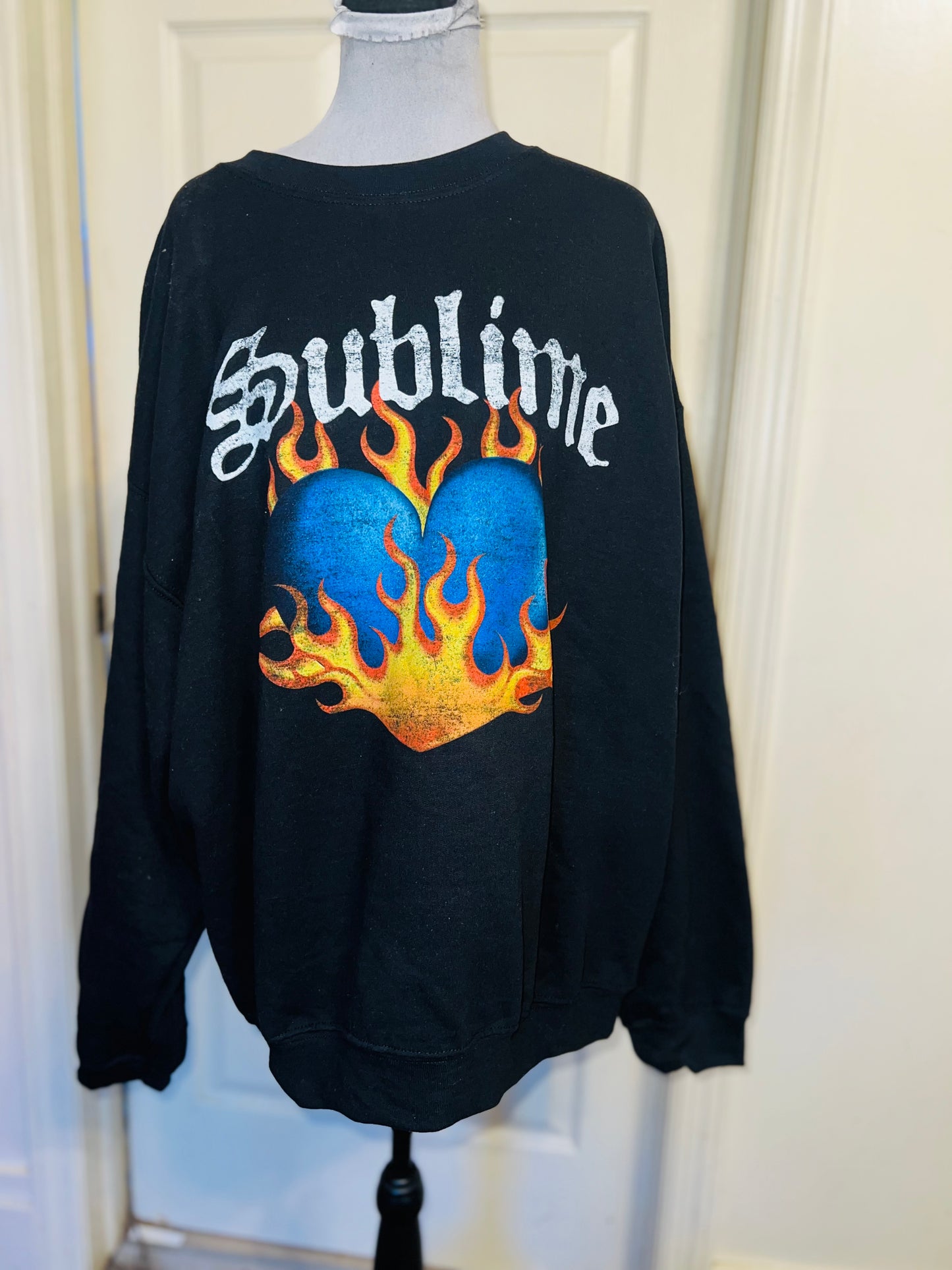 Sublime Oversized Distressed Sweatshirt