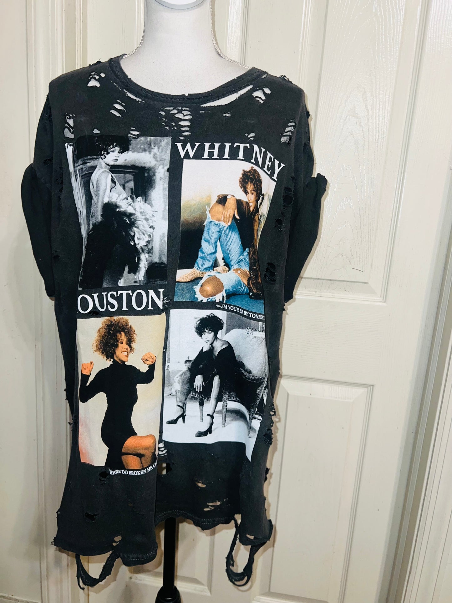 Whitey Houston Oversized Distressed Tee