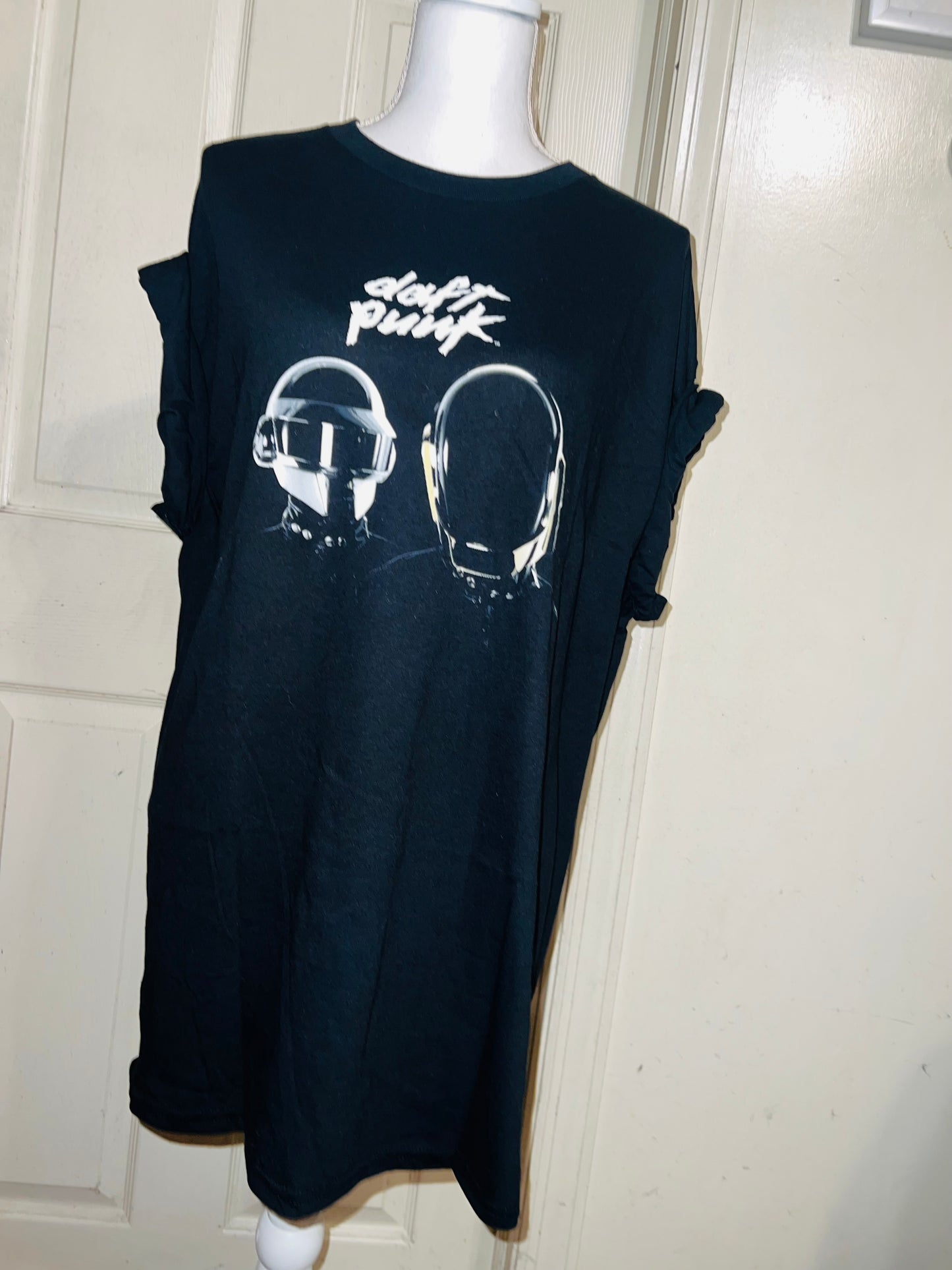 Daft Punk Oversized Distressed Tee