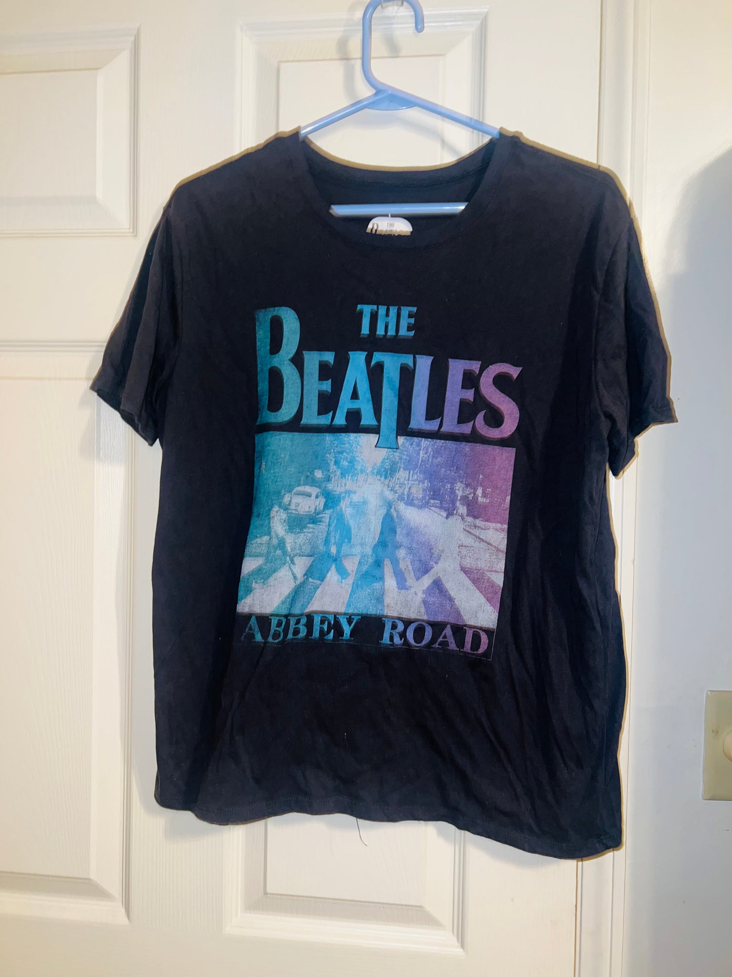 Bleached Beatles Abbey Road OS Distressed Tee
