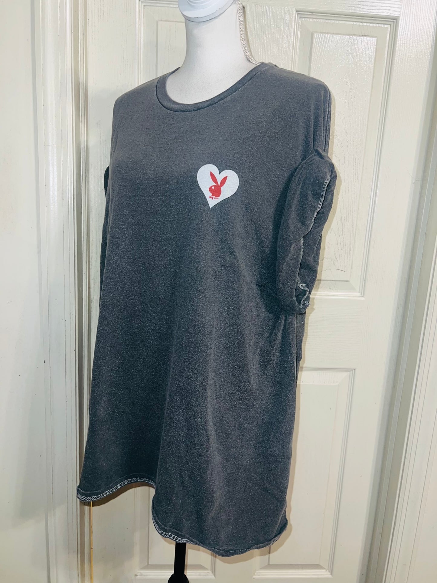 Playboy Double Sided Oversized Distressed Tee