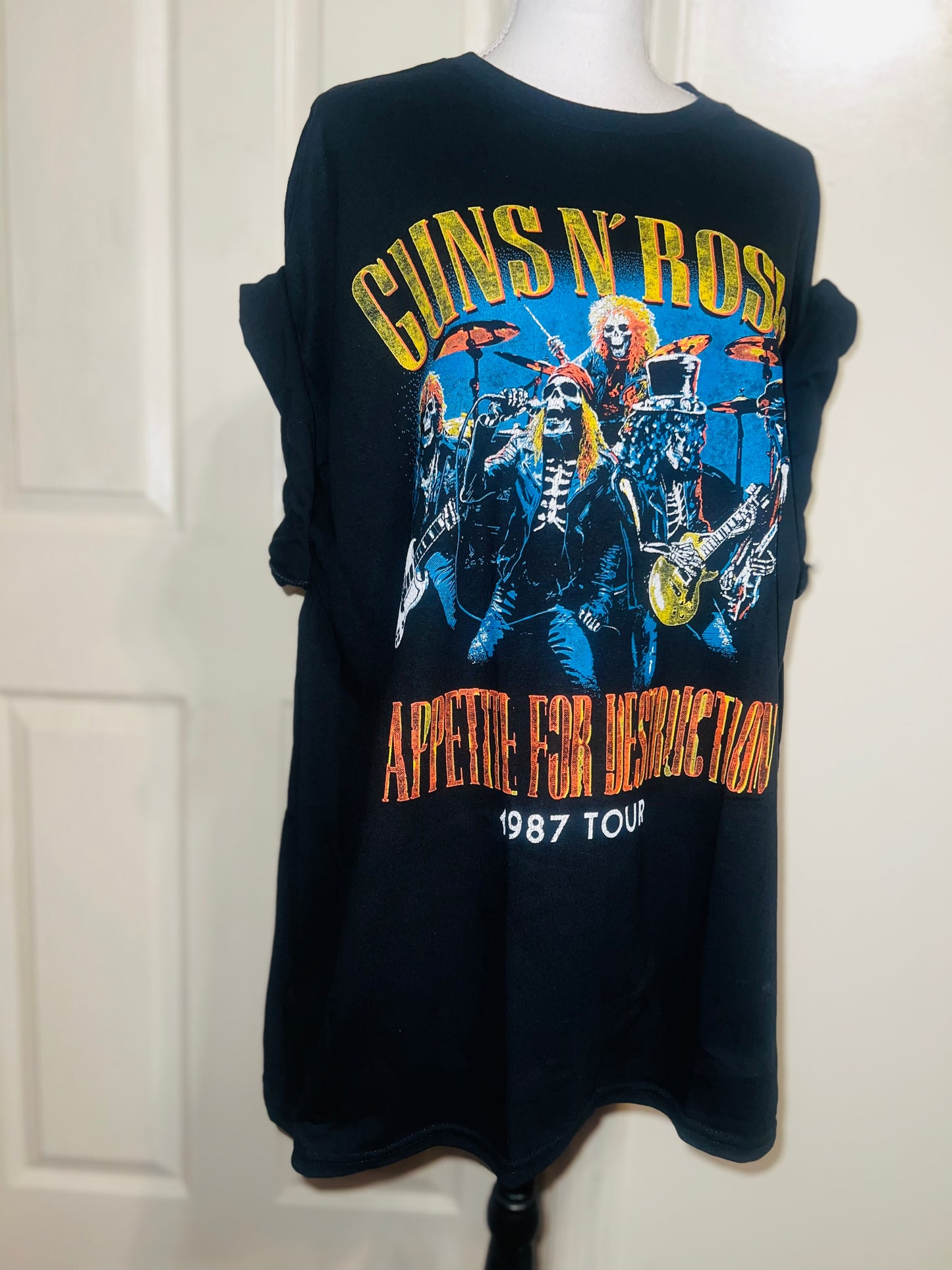 Guns N’ Roses Double Sided Oversized Distressed Tee