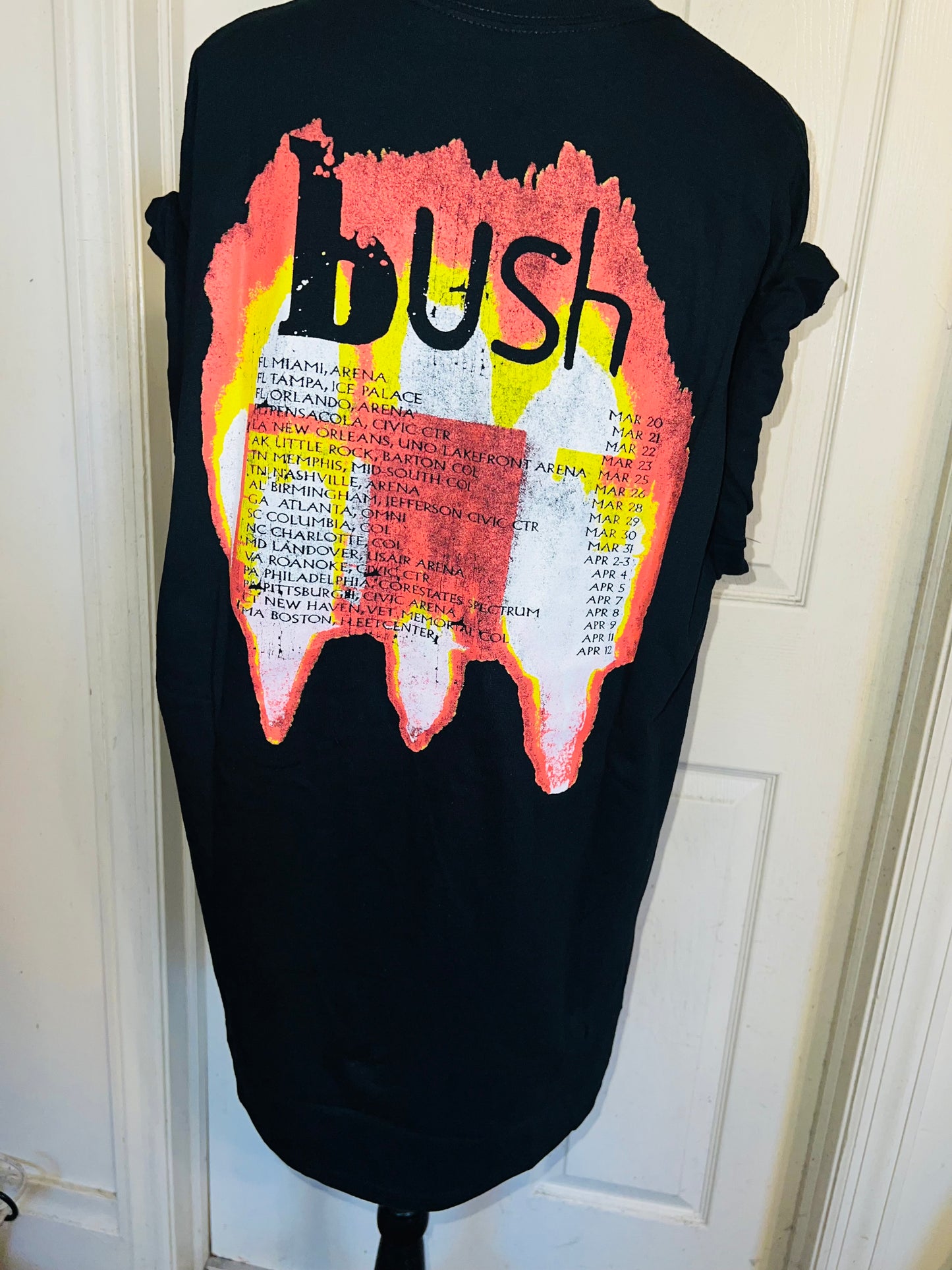 Bush Double Sided Oversized Distressed Tee