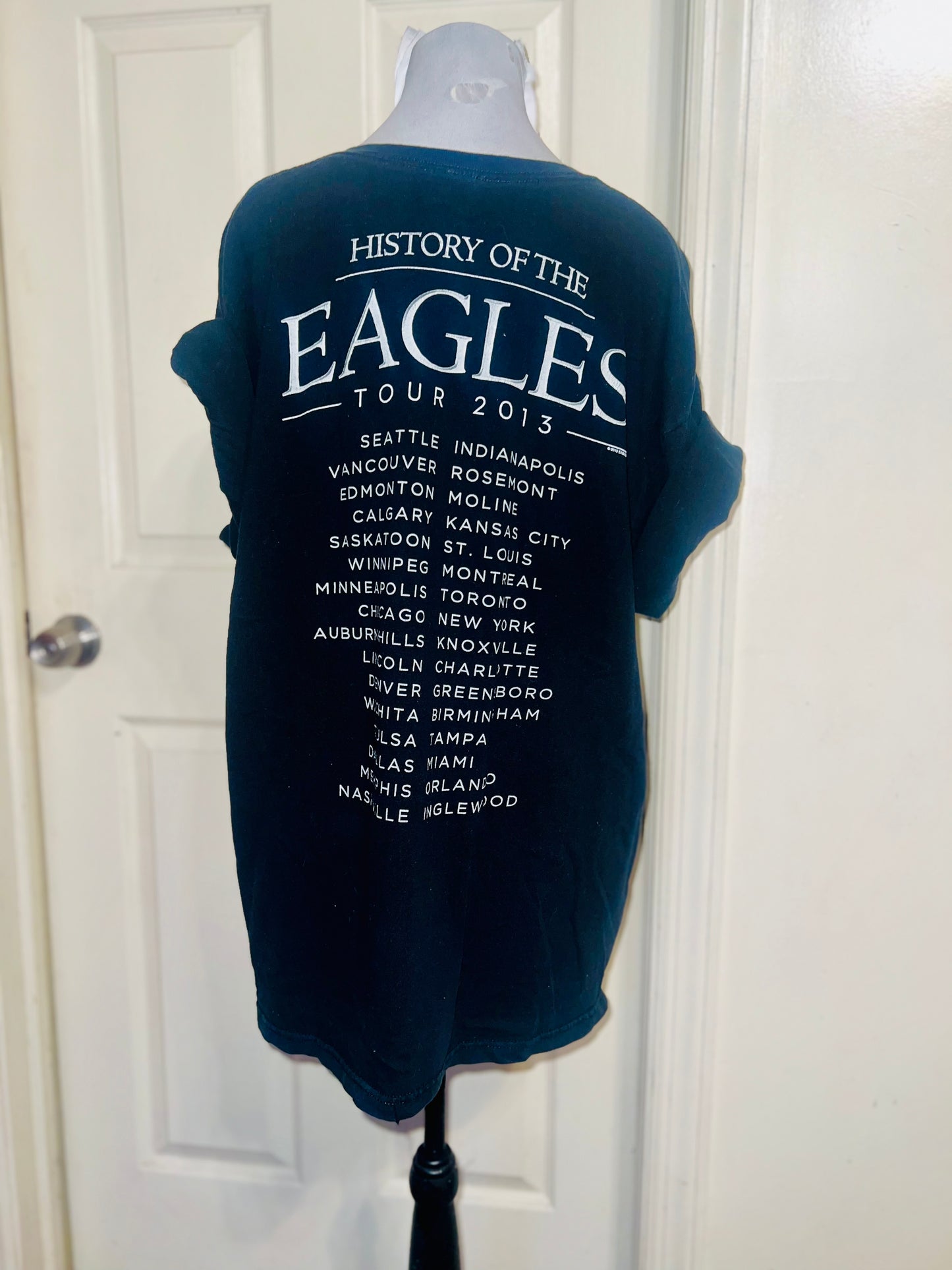 The Eagles 2013 Tour Double Sided Oversized Tee