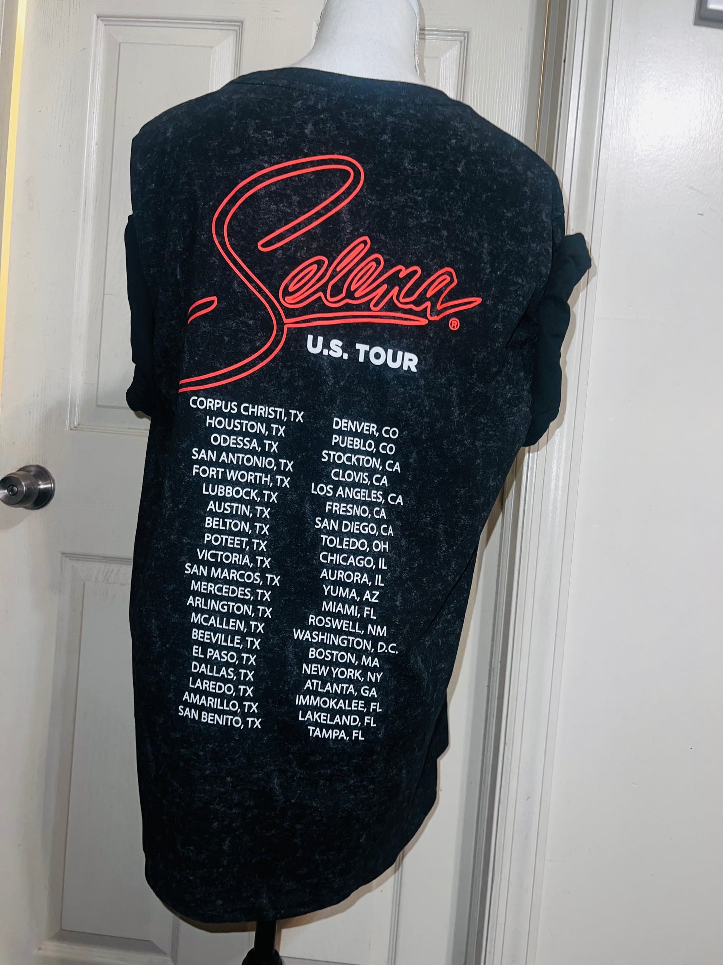 Selena Double Sided Oversized Distressed Tee