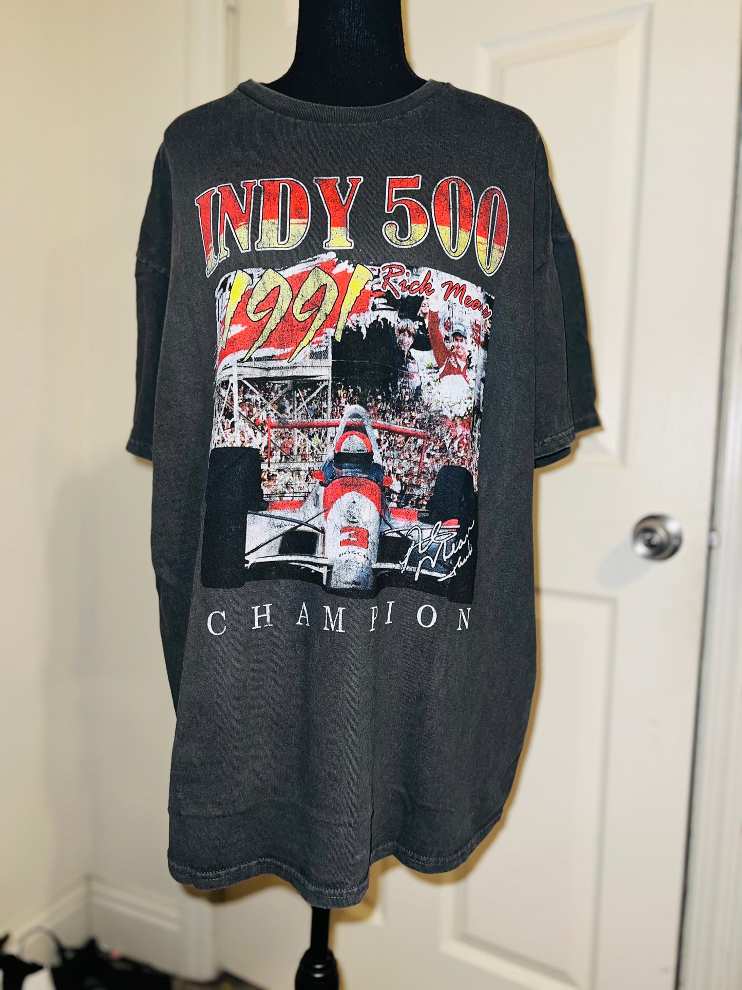 Indy 500 Oversized Distressed Tee