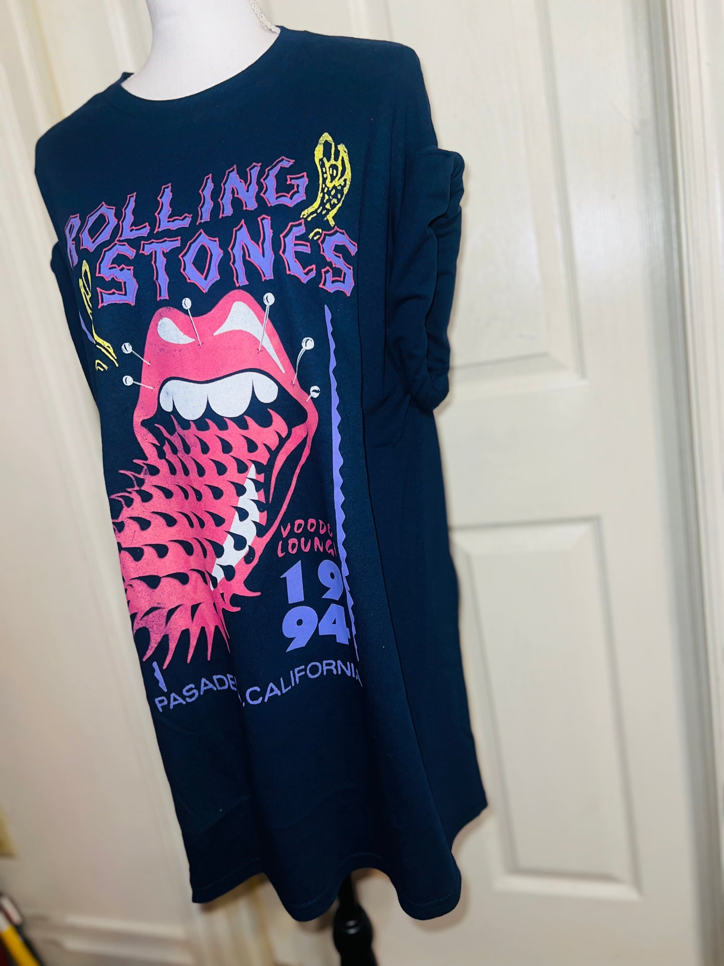 The Rolling Stones Double Sided Oversized Distressed Tee